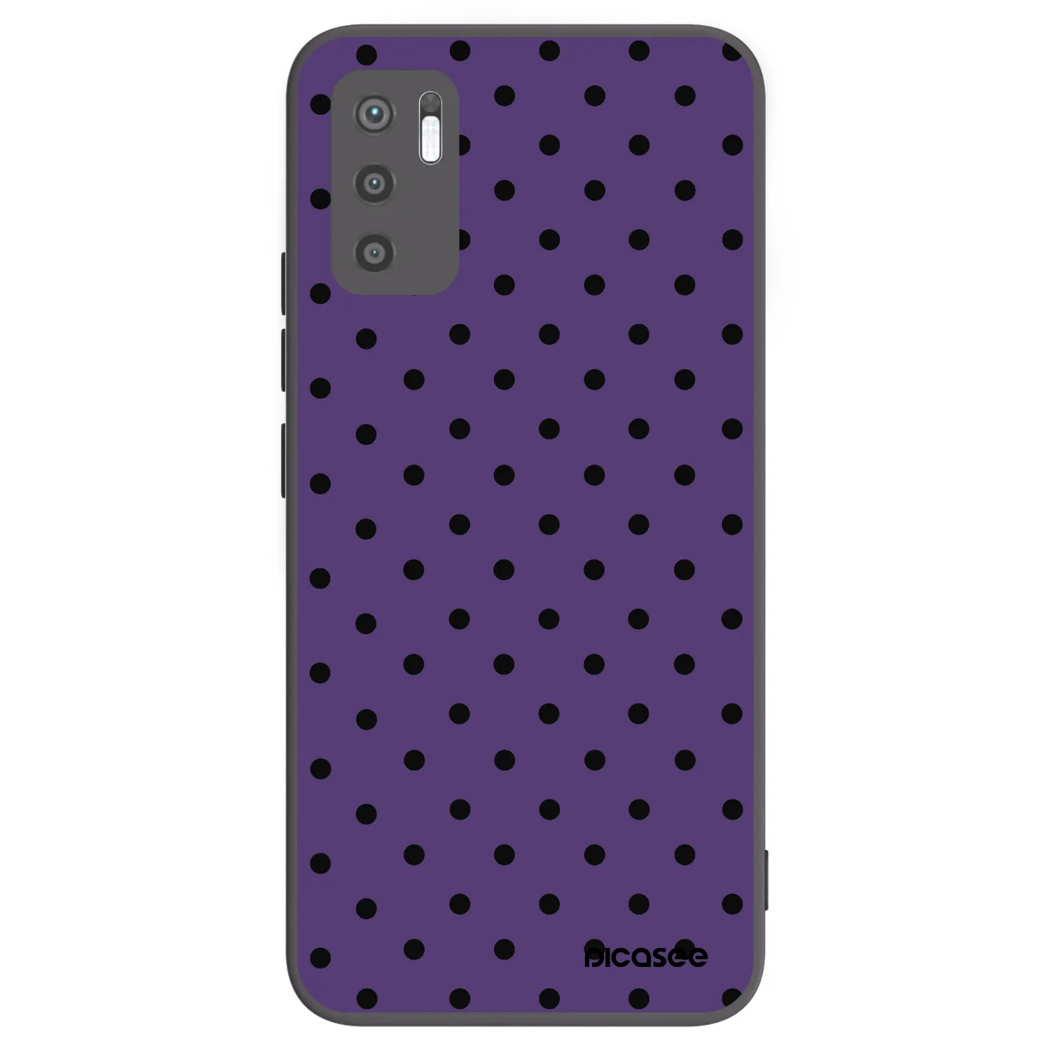 Picasee silikonowe czarne etui na Xiaomi Redmi Note 10 5G - Flickers 2