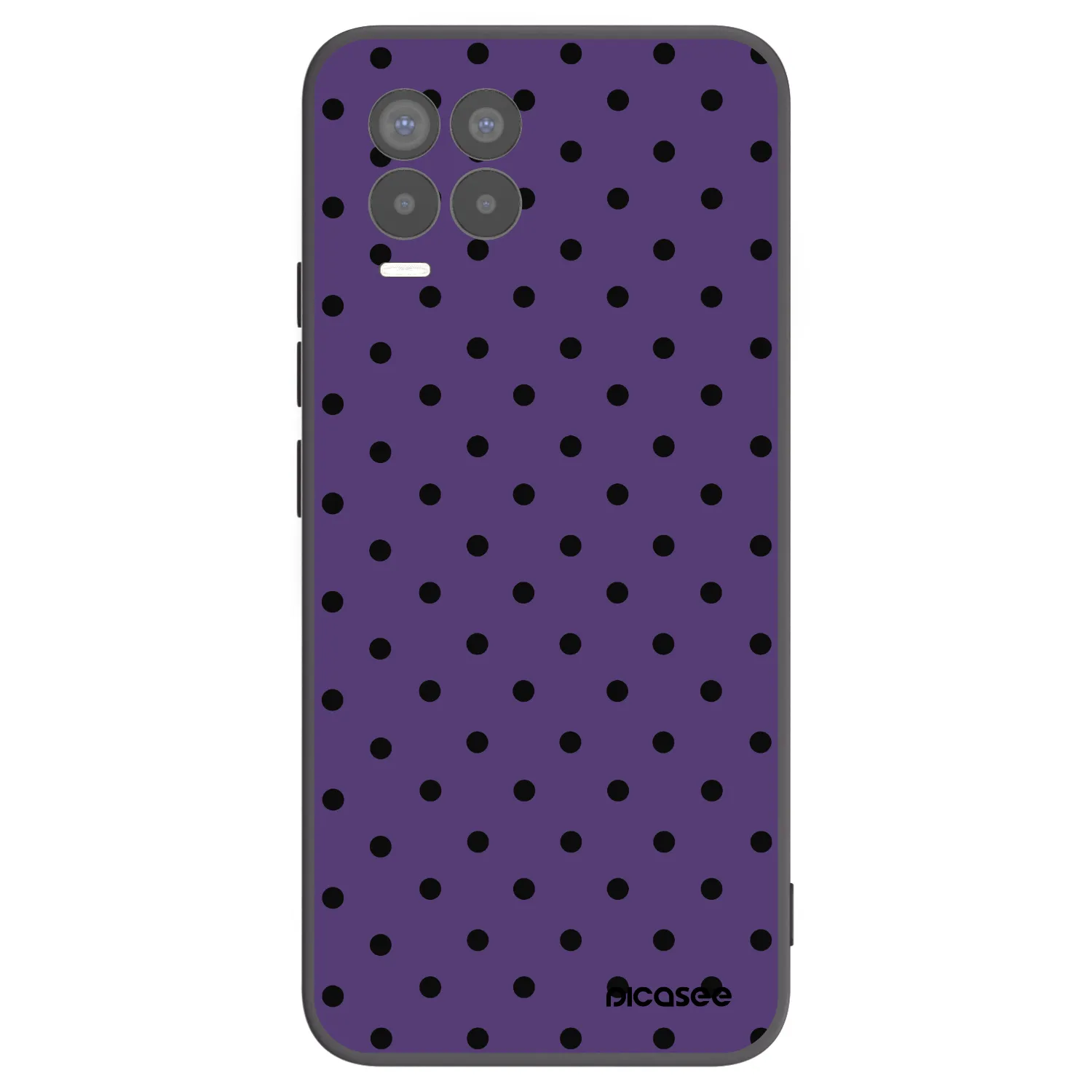Picasee silikonowe czarne etui na Realme 8 4G - Flickers 2