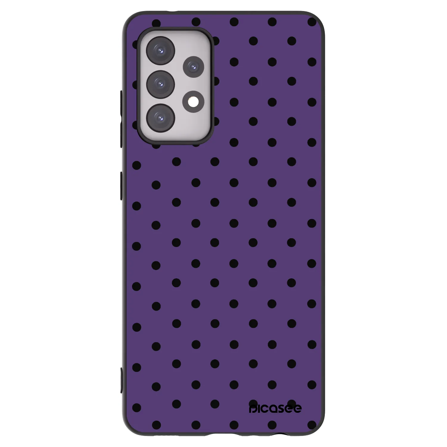 Picasee silikonowe czarne etui na Samsung Galaxy A52s 5G A528B - Flickers 2