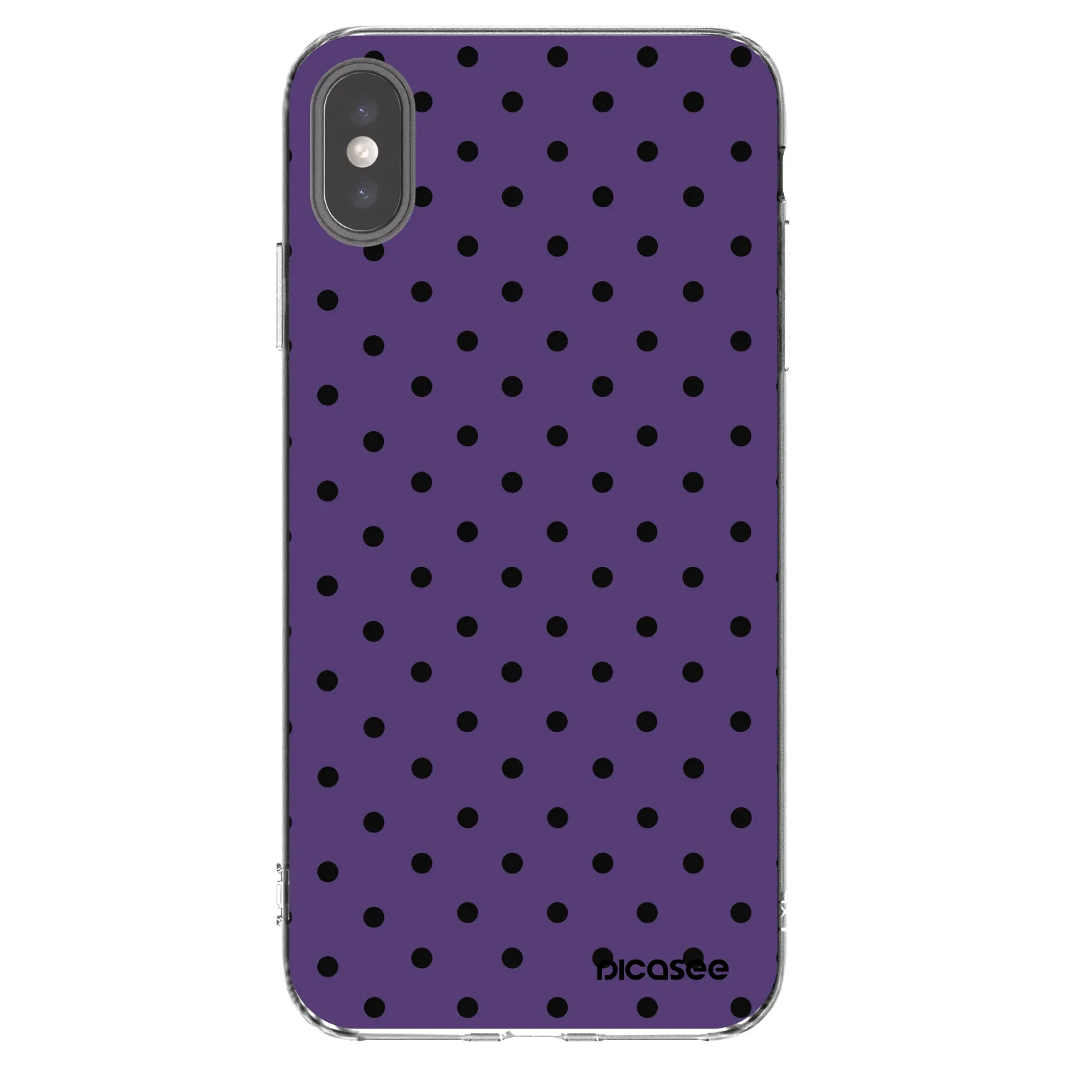 Picasee silikonowe przeźroczyste etui na Apple iPhone XS Max - Flickers 2