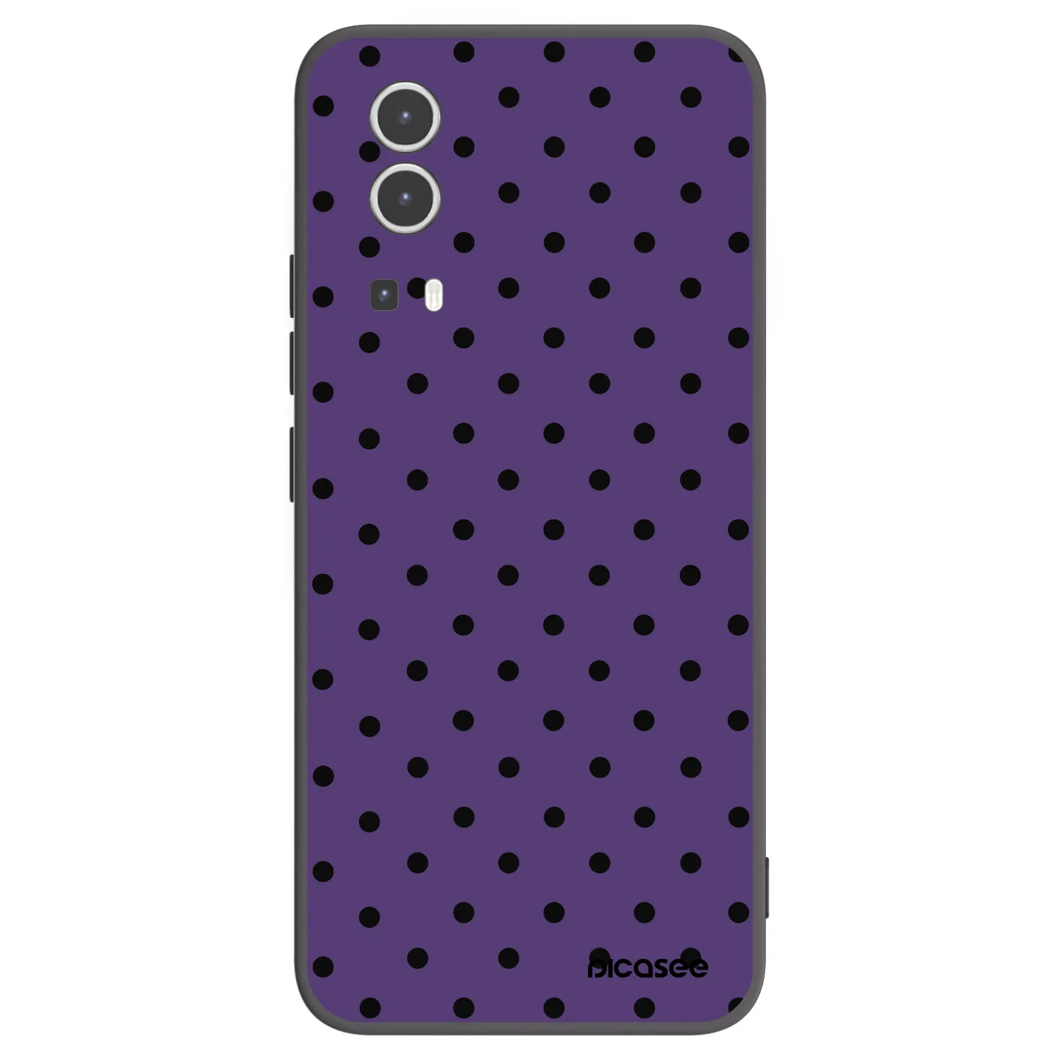 Picasee silikonowe czarne etui na Vivo Y72 5G - Flickers 2