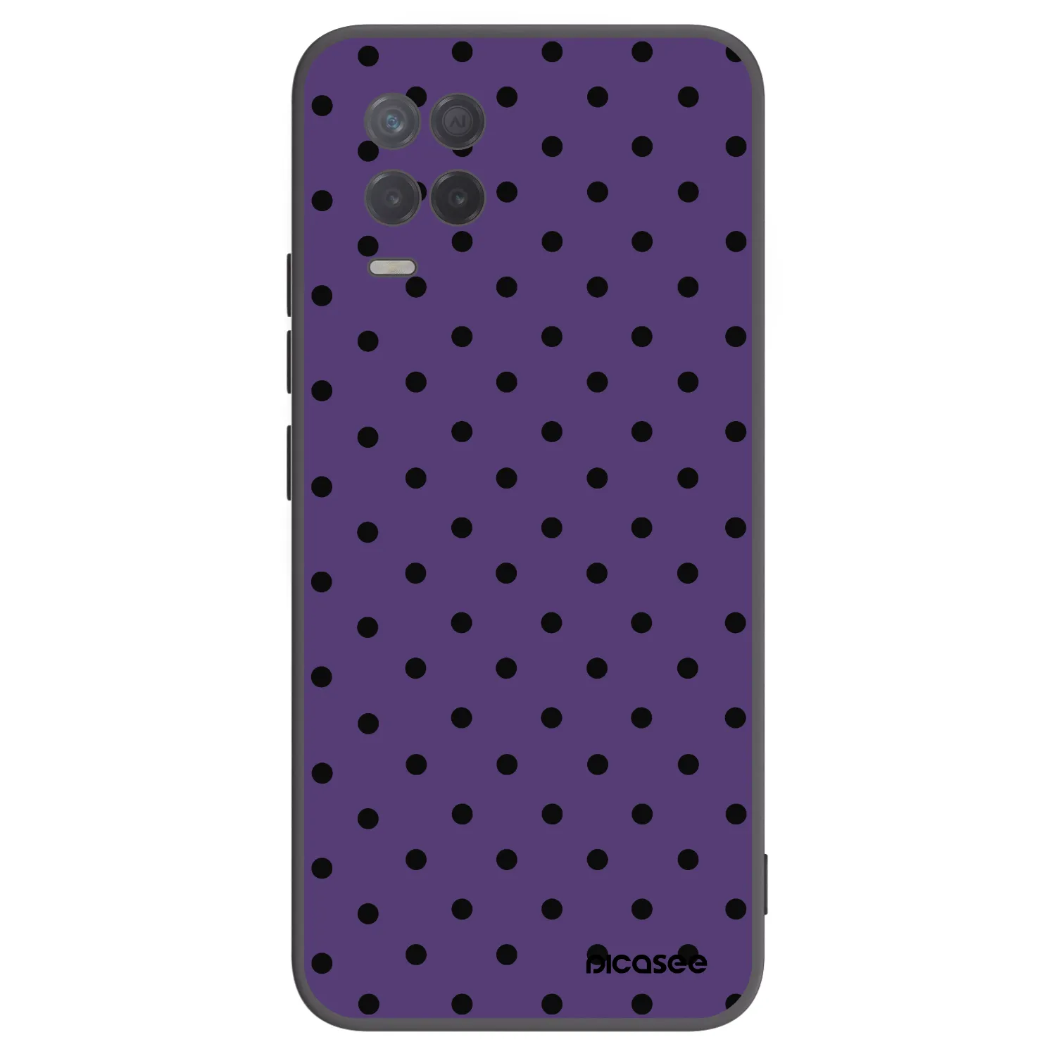Picasee silikonowe czarne etui na Realme 8 5G - Flickers 2