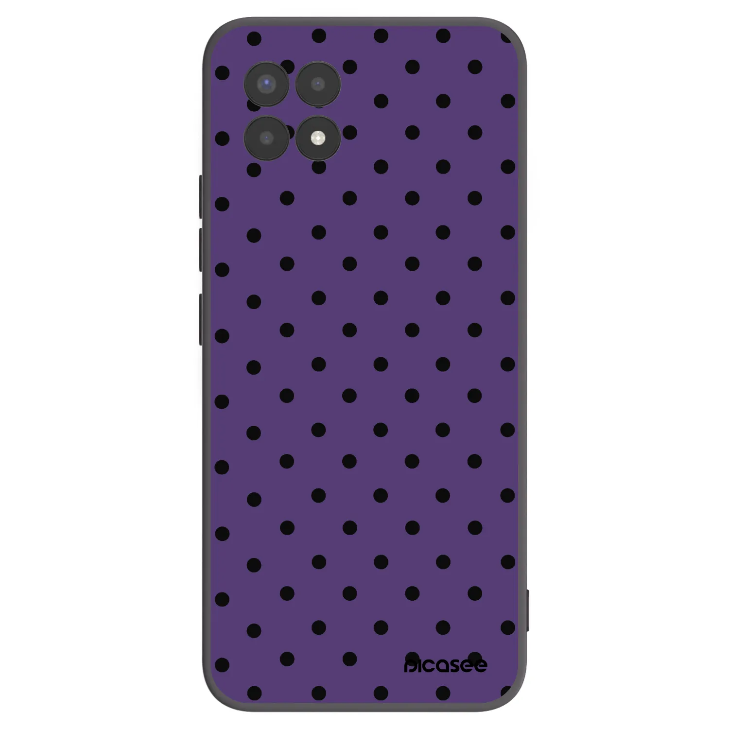 Picasee silikonowe czarne etui na Realme 8i - Flickers 2