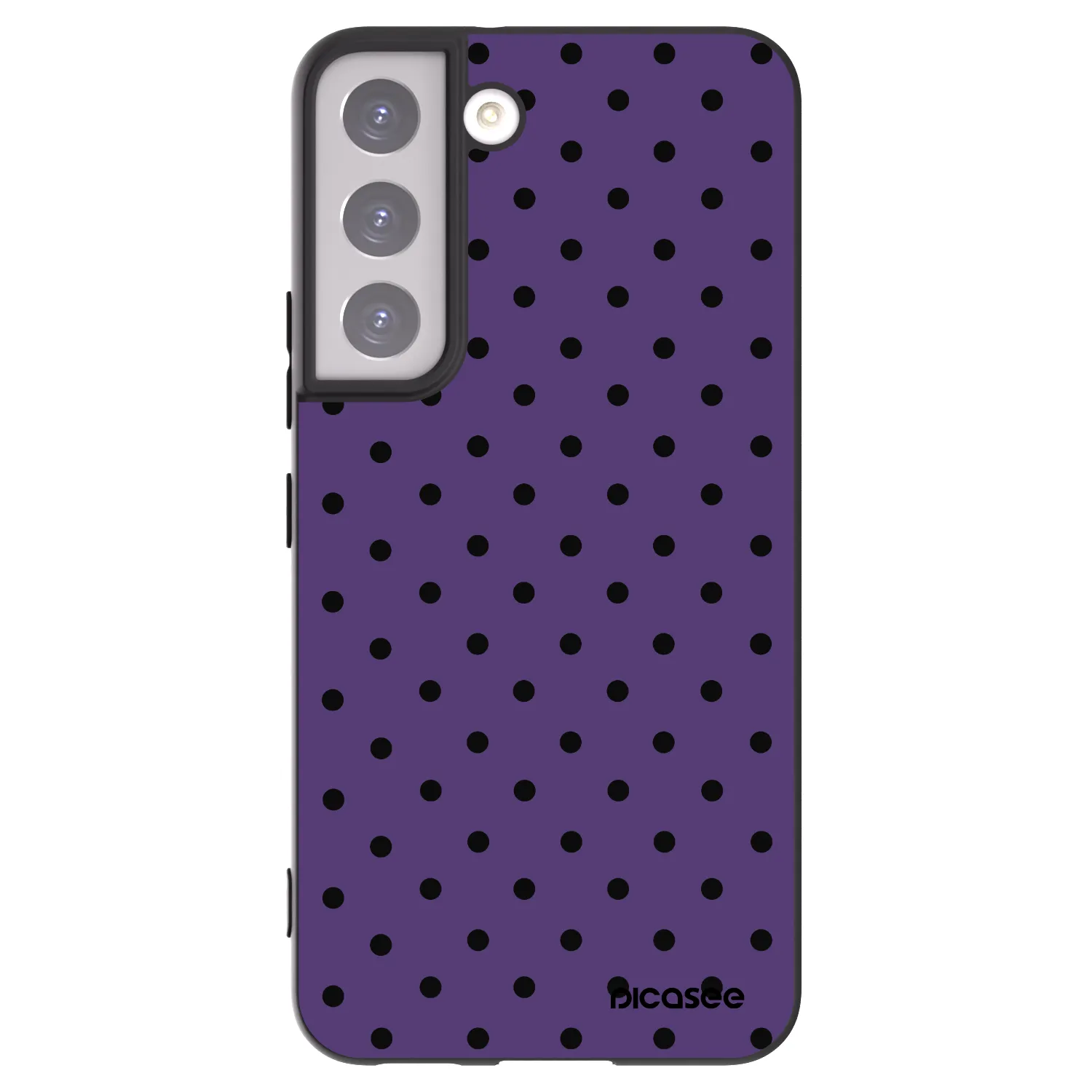 Picasee silikonowe czarne etui na Samsung Galaxy S22 5G - Flickers 2