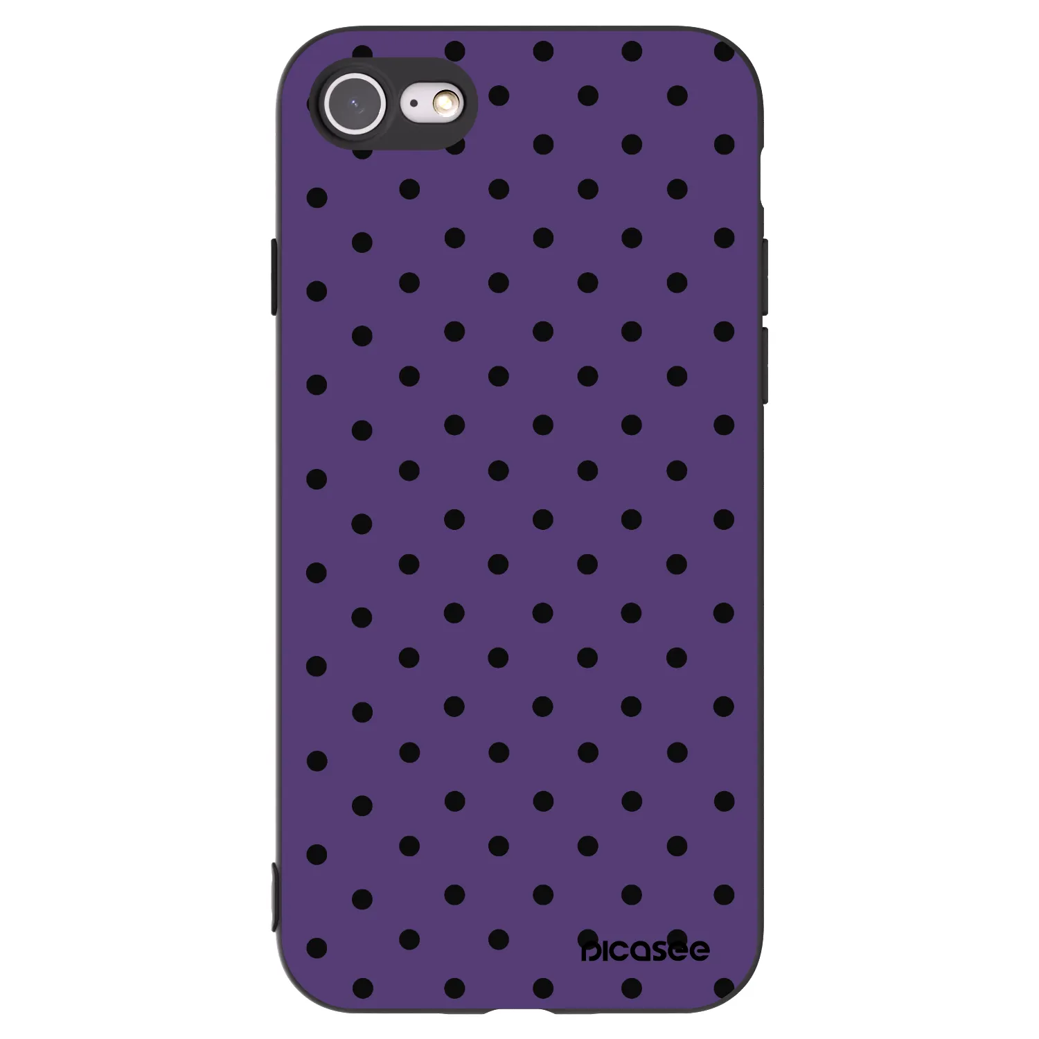 Picasee silikonowe czarne etui na Apple iPhone SE 2022 - Flickers 2