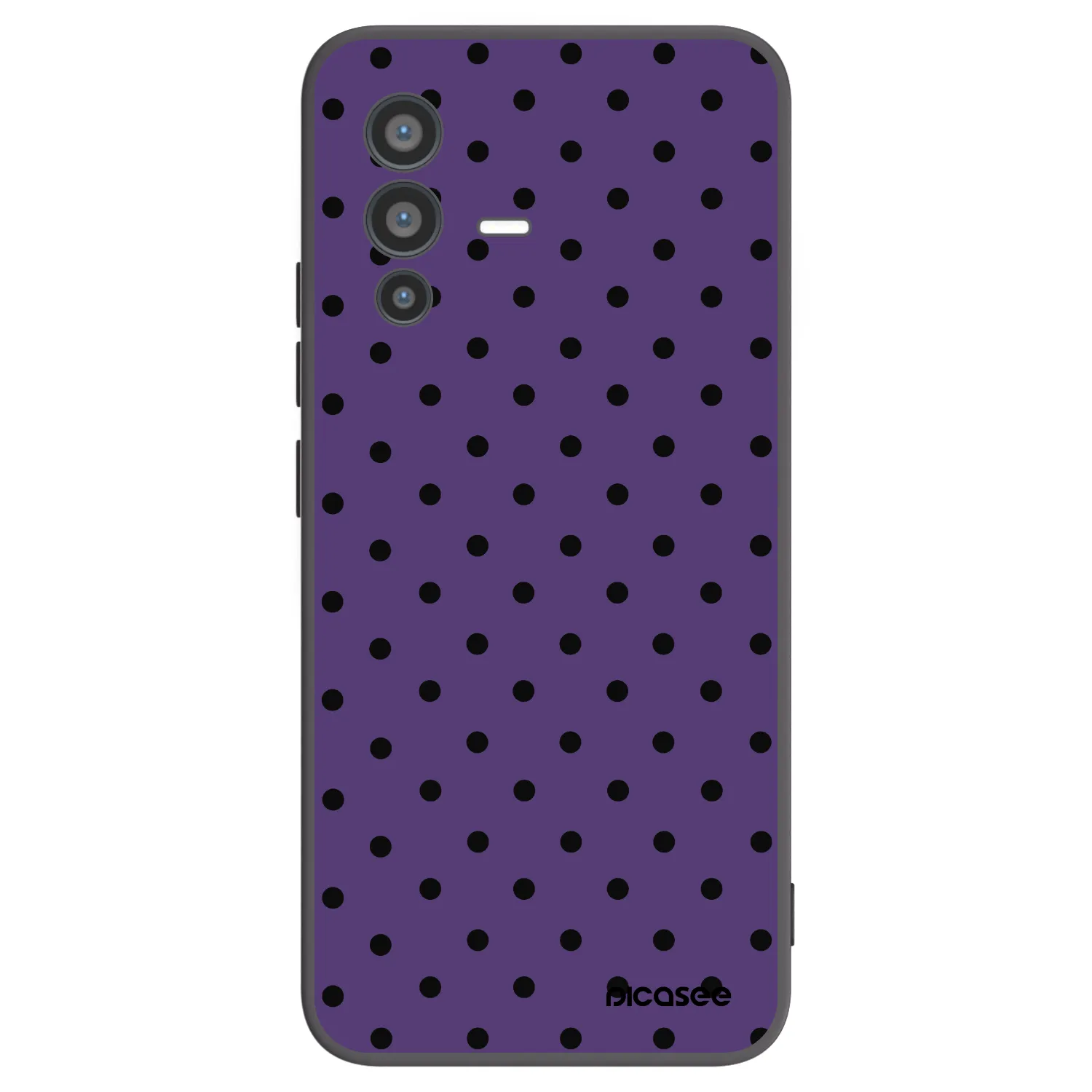 Picasee silikonowe czarne etui na Vivo V23 5G - Flickers 2