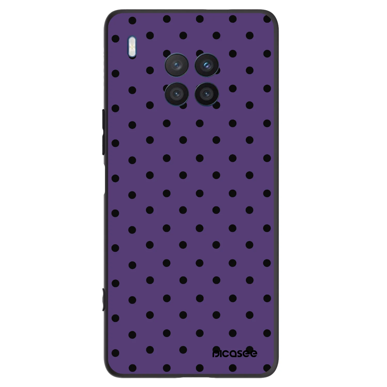 Picasee silikonowe czarne etui na Honor 50 Lite - Flickers 2