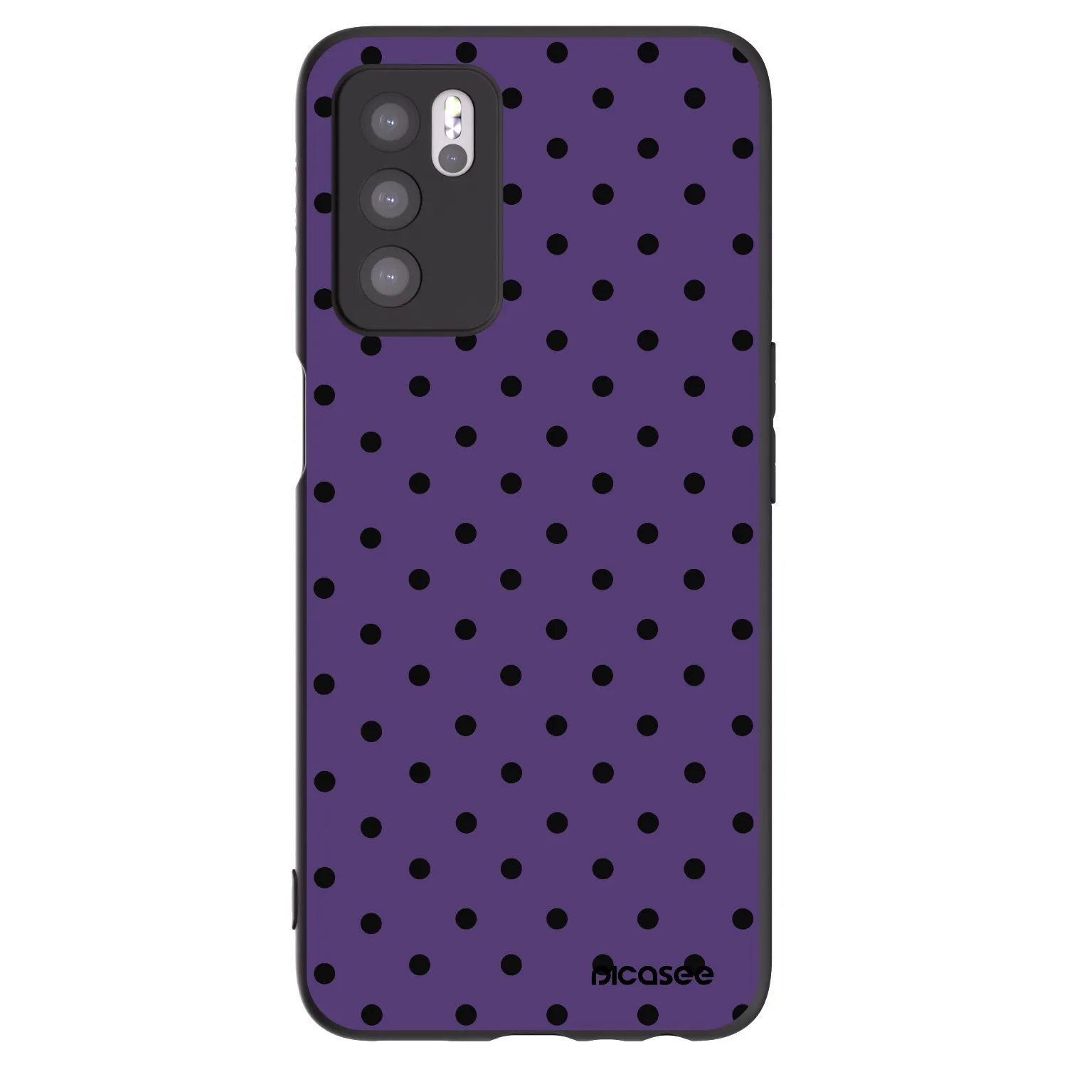 Picasee silikonowe czarne etui na OPPO A16 - Flickers 2