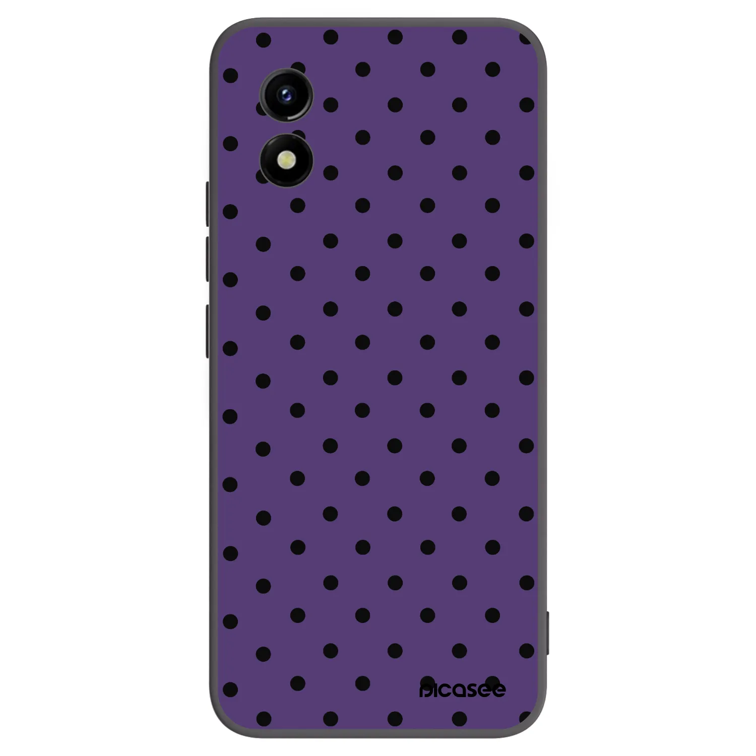 Picasee silikonowe czarne etui na Vivo Y01 - Flickers 2