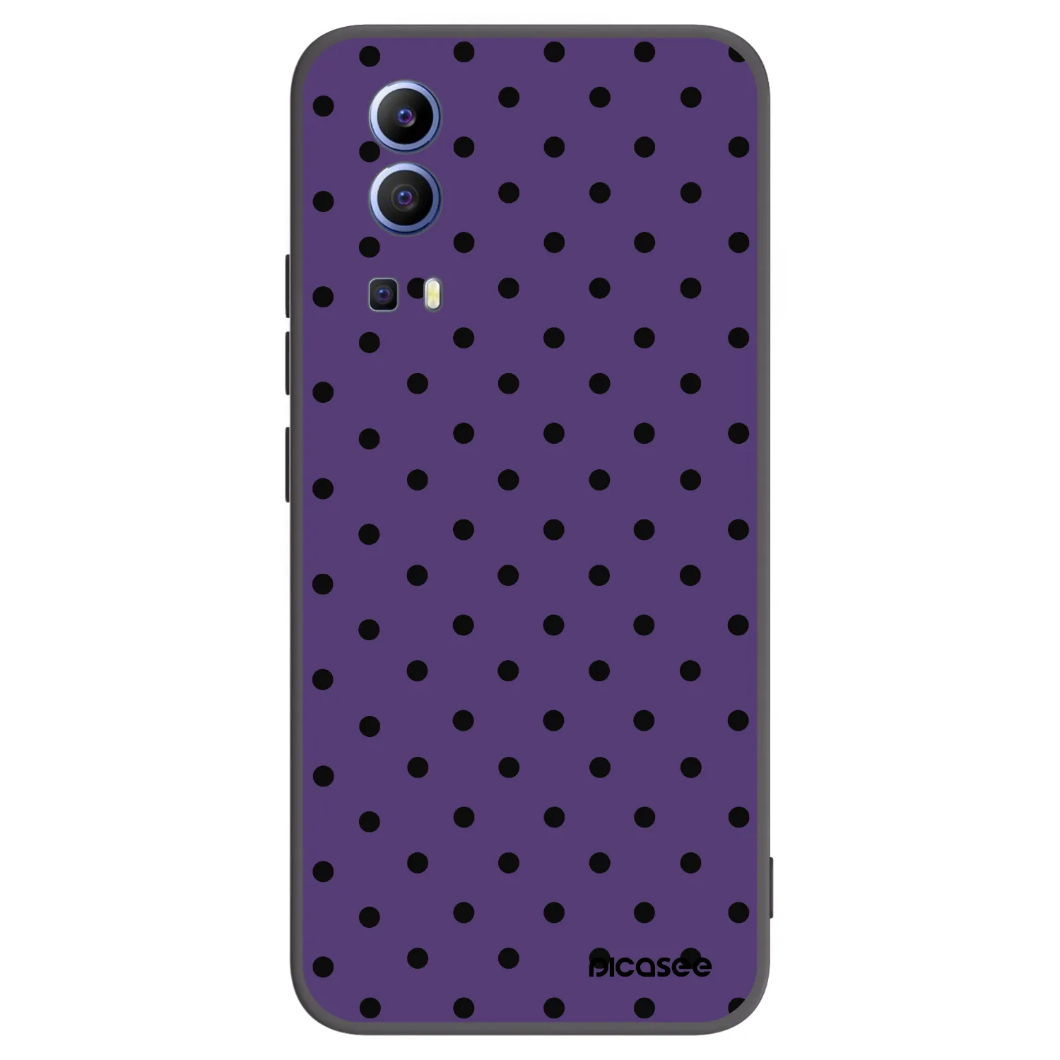 Picasee silikonowe czarne etui na Vivo Y52 5G - Flickers 2