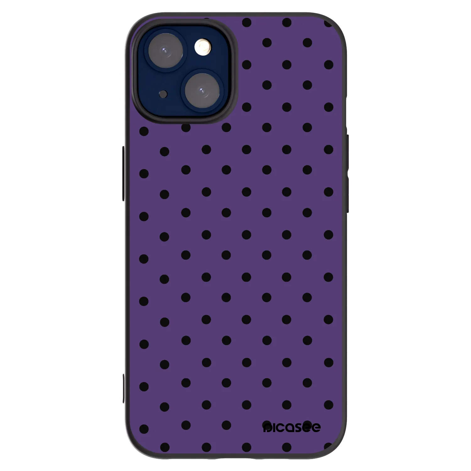 Picasee silikonowe czarne etui na Apple iPhone 14 - Flickers 2