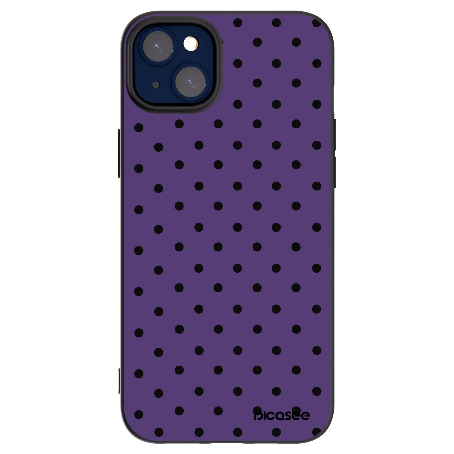 Picasee silikonowe czarne etui na Apple iPhone 14 Plus - Flickers 2