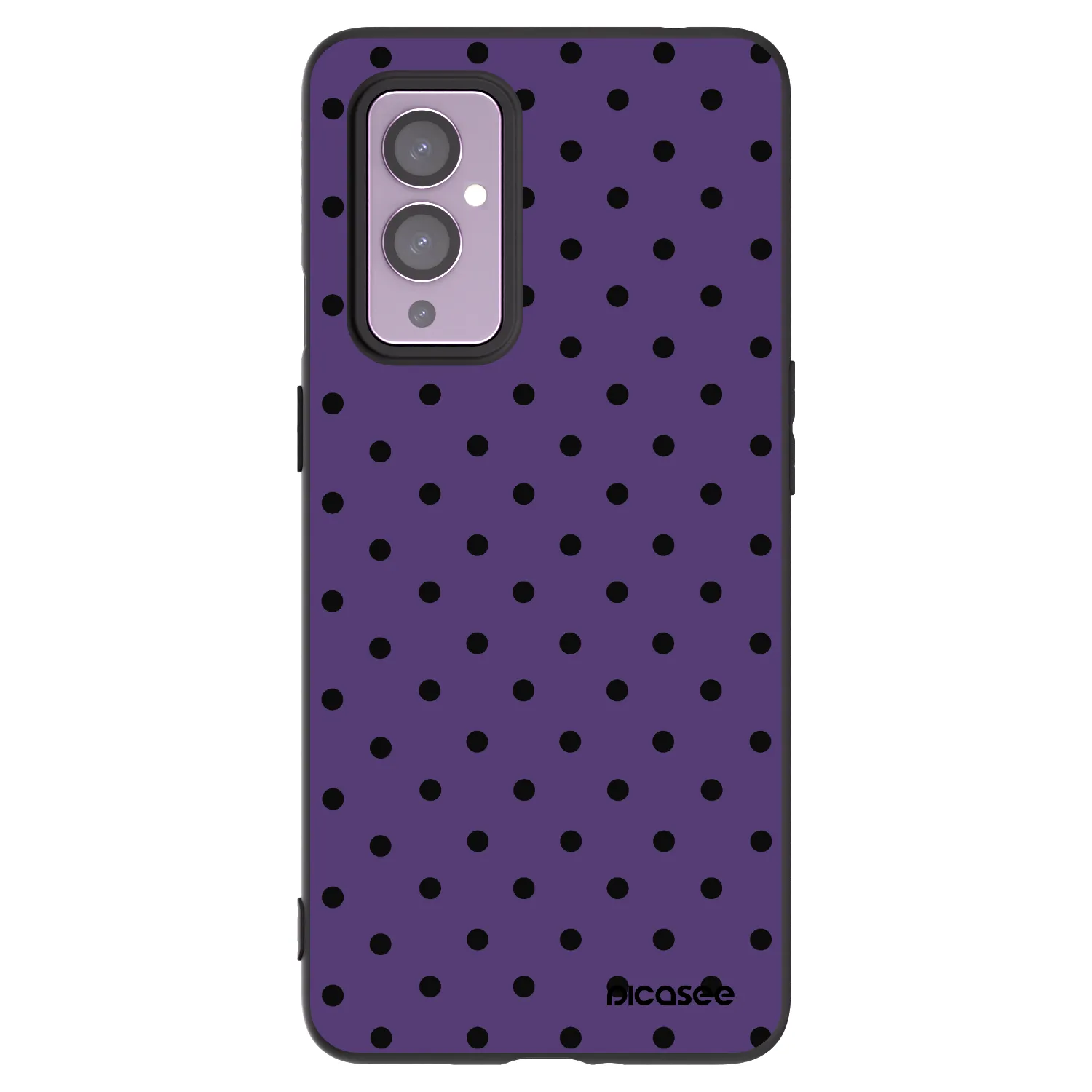 Picasee silikonowe czarne etui na OnePlus 9 - Flickers 2