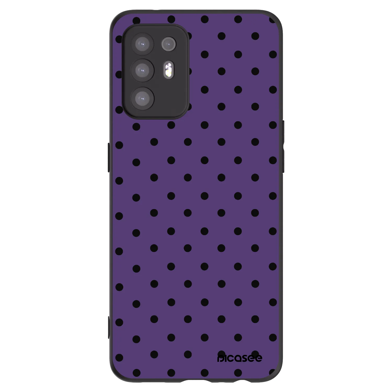 Picasee silikonowe czarne etui na OPPO A94 5G - Flickers 2