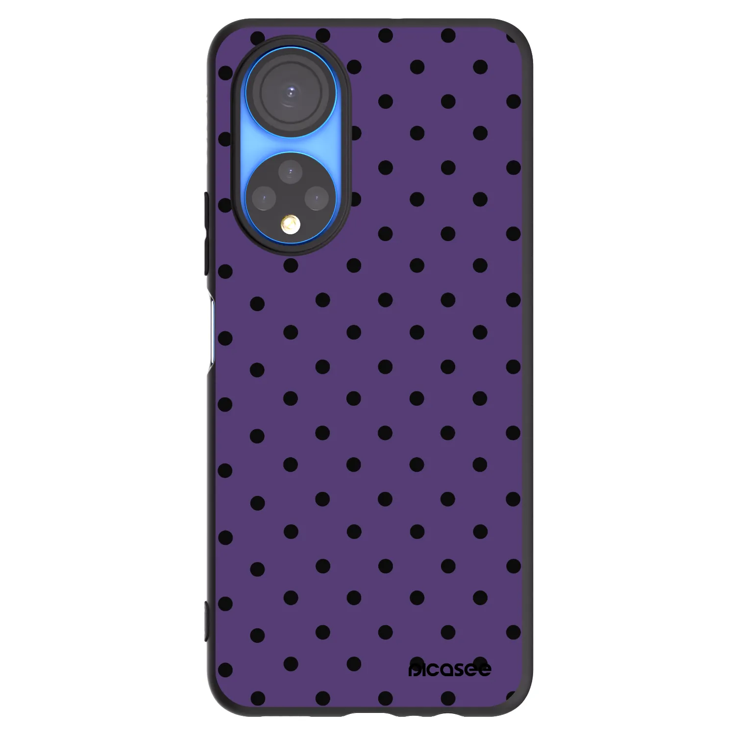 Picasee silikonowe czarne etui na Honor X7 - Flickers 2
