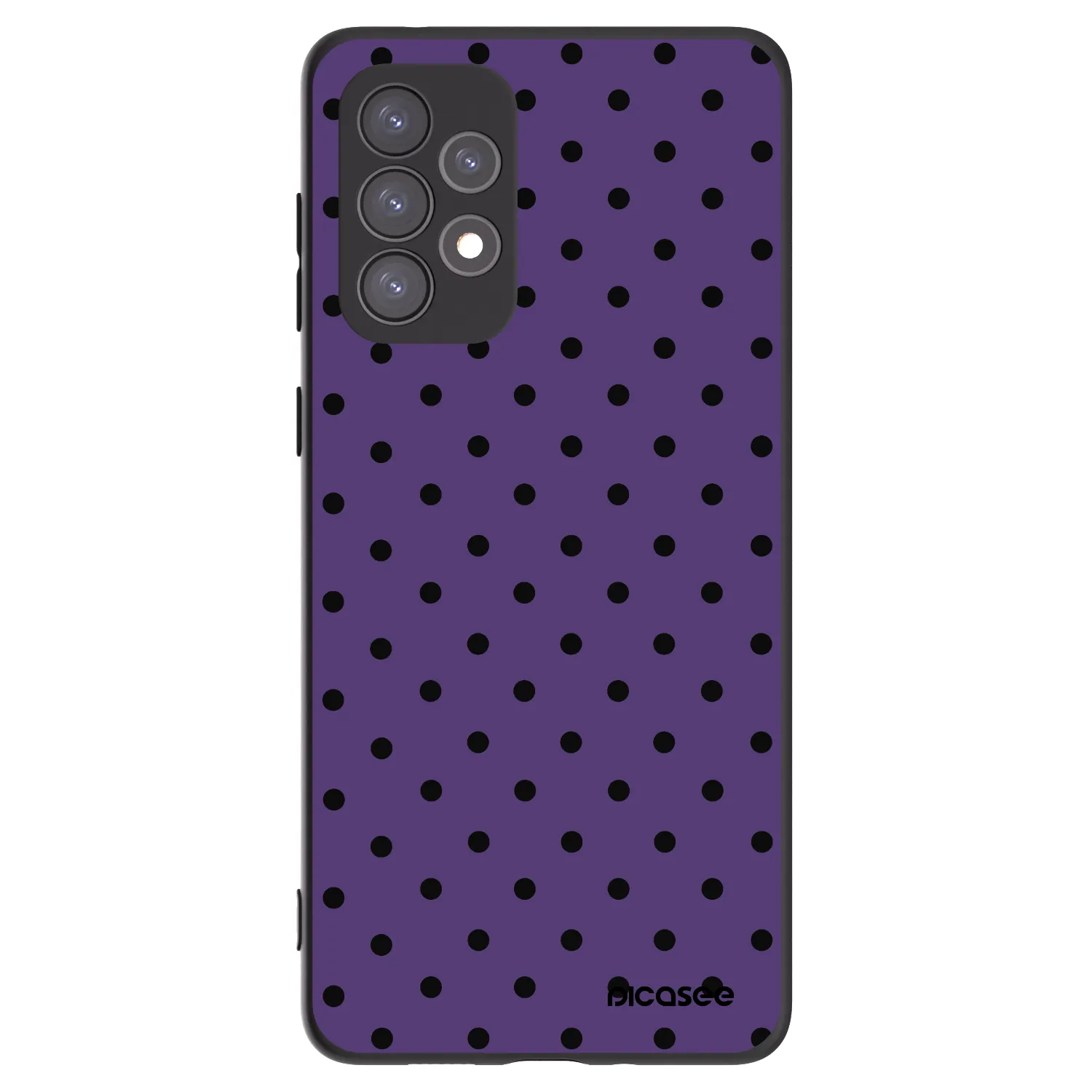 Picasee silikonowe czarne etui na Samsung Galaxy A73 5G - Flickers 2