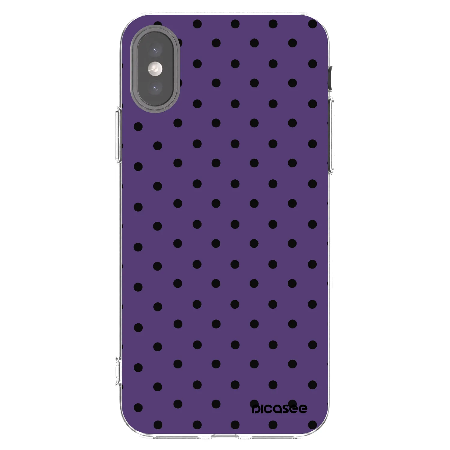 Picasee silikonowe przeźroczyste etui na Apple iPhone X/XS - Flickers 2
