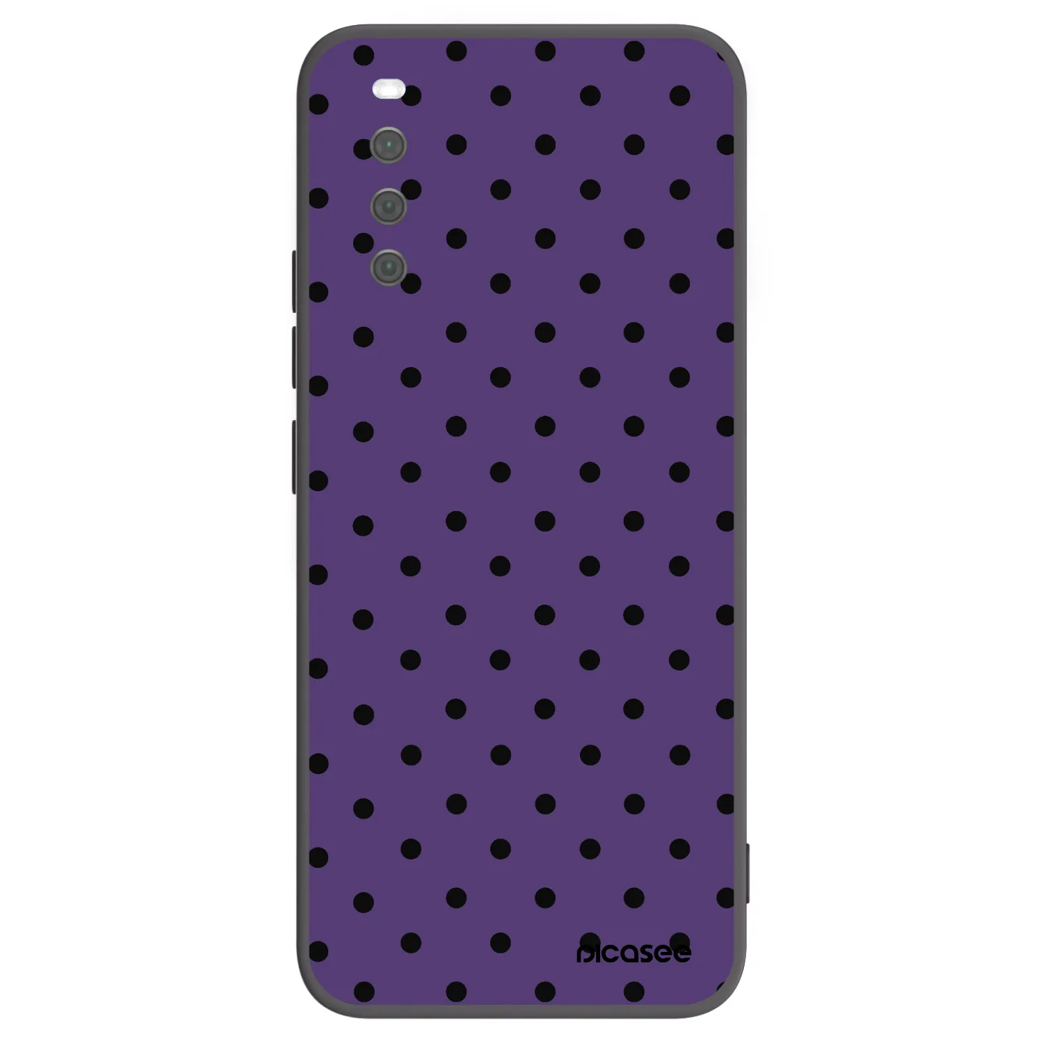 Picasee silikonowe czarne etui na Sony Xperia 10 III - Flickers 2