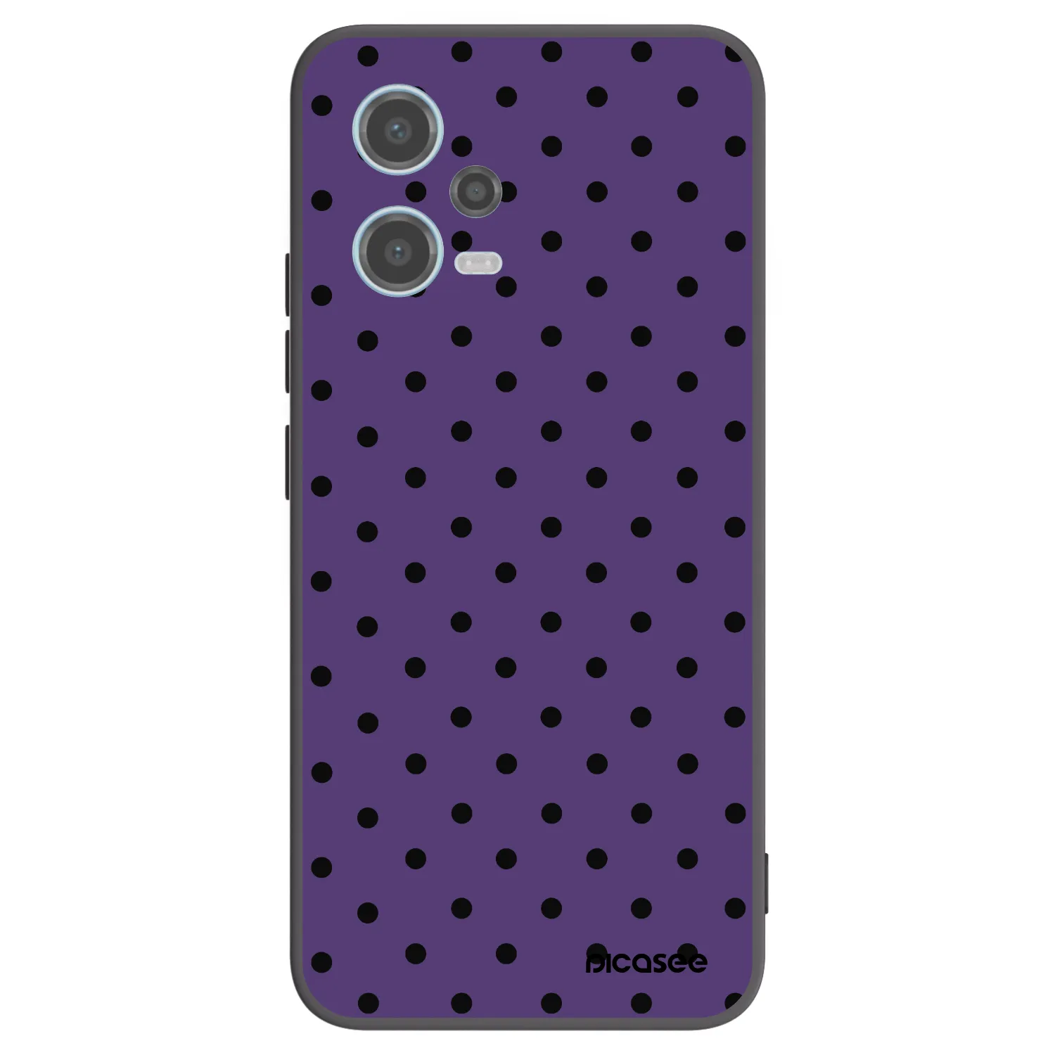 Picasee silikonowe czarne etui na Xiaomi Redmi Note 12 5G - Flickers 2