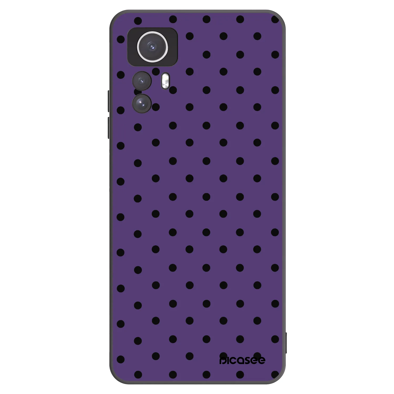Picasee silikonowe czarne etui na Xiaomi Redmi Note 12S - Flickers 2