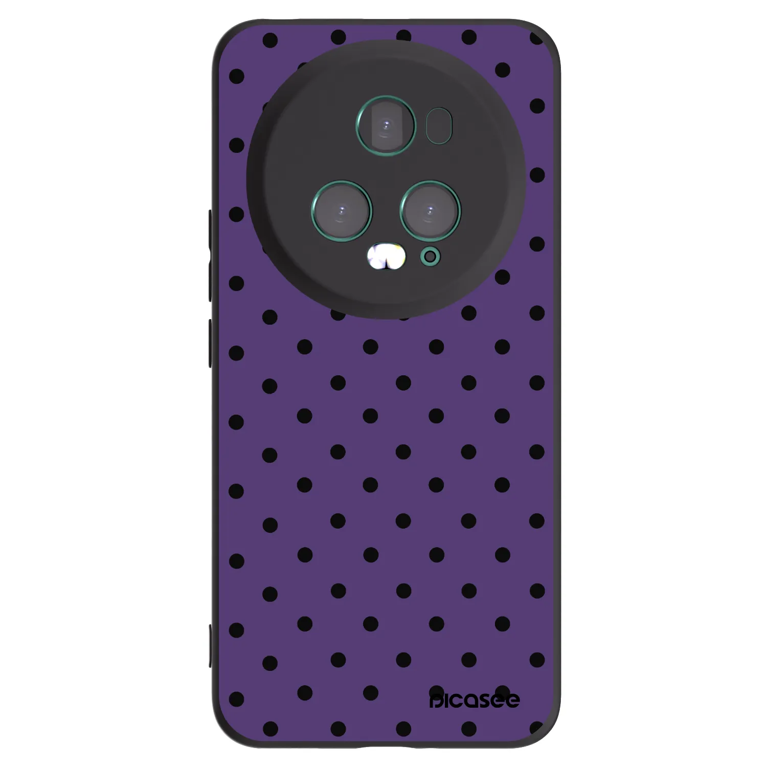Picasee silikonowe czarne etui na Honor Magic5 Pro - Flickers 2