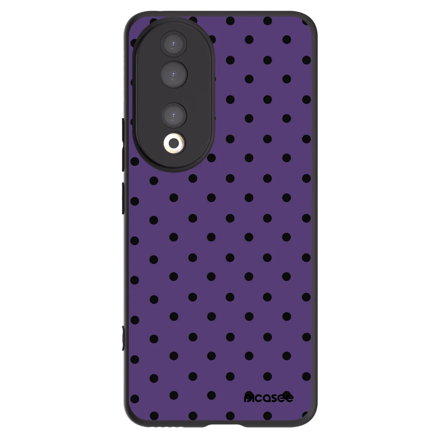 Picasee silikonowe czarne etui na Honor 90 5G - Flickers 2