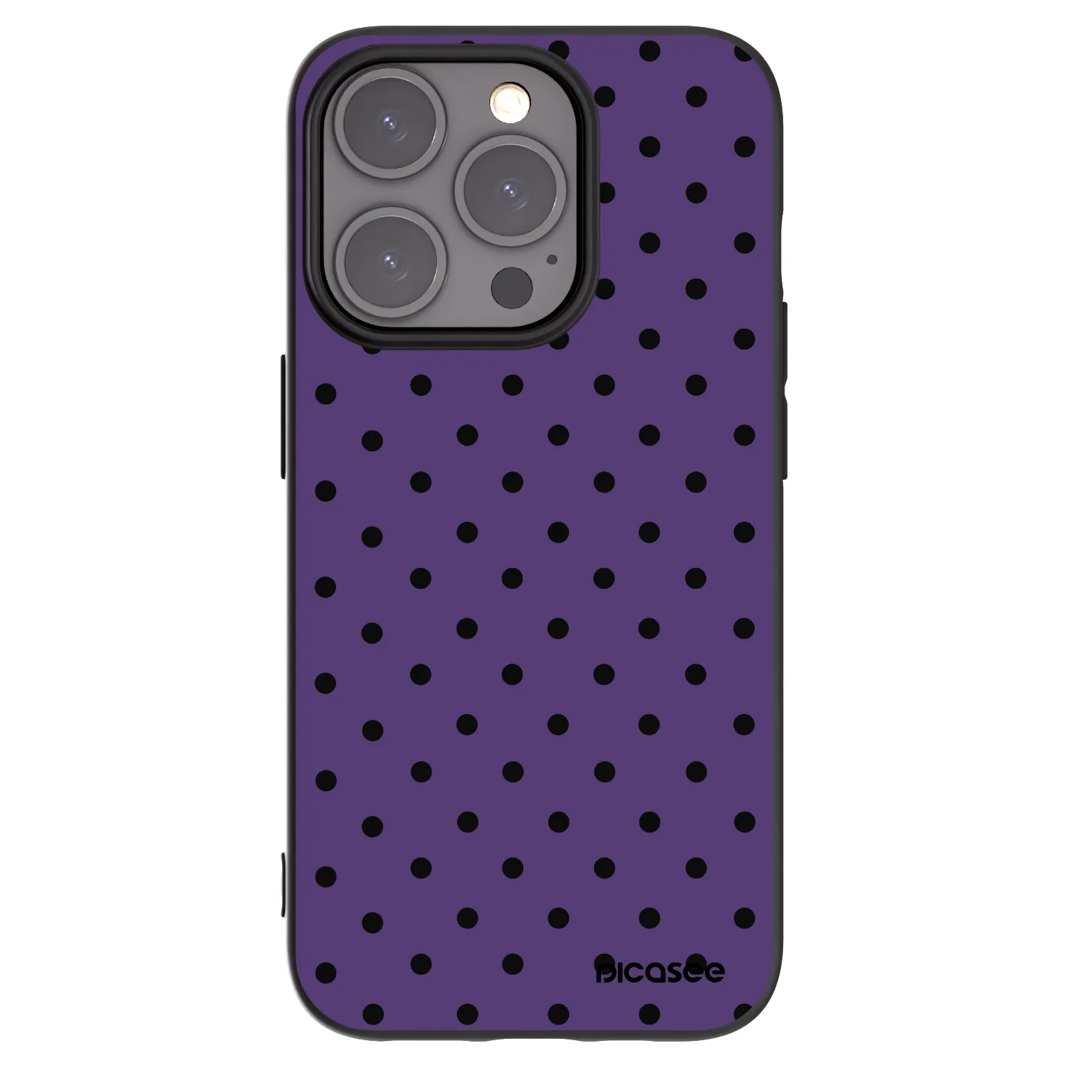 Picasee silikonowe czarne etui na Apple iPhone 15 Pro - Flickers 2
