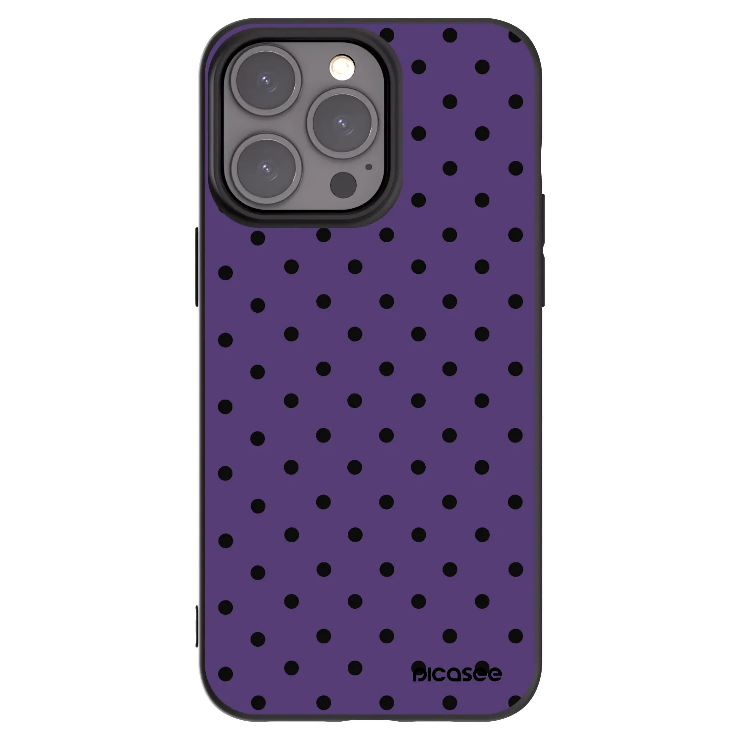 Picasee silikonowe czarne etui na Apple iPhone 15 Pro Max - Flickers 2