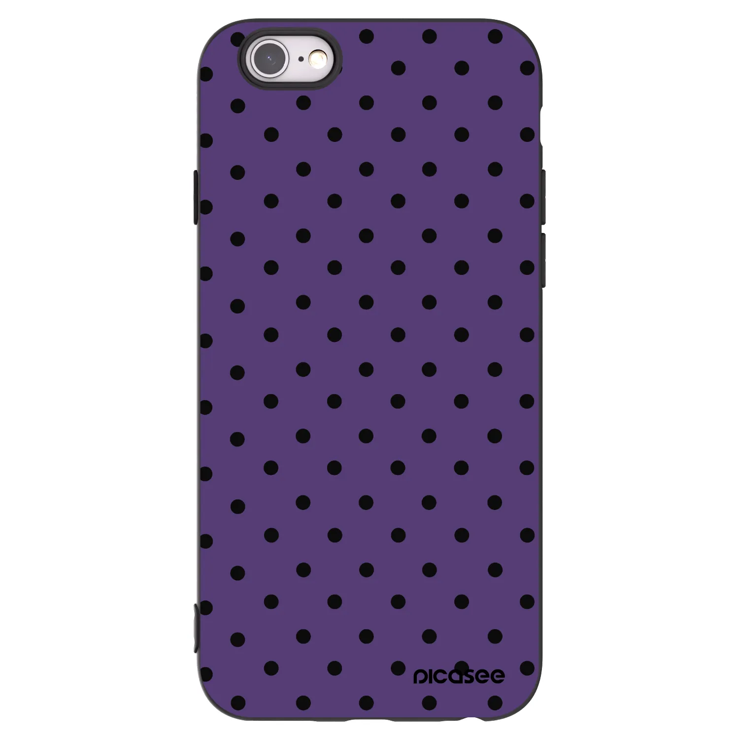 Picasee silikonowe czarne etui na Apple iPhone 6/6S - Flickers 2