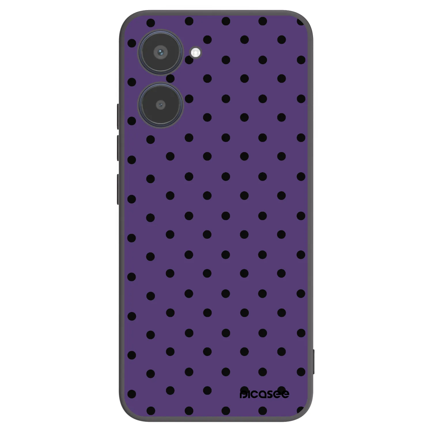 Picasee silikonowe czarne etui na Realme 10 4G - Flickers 2