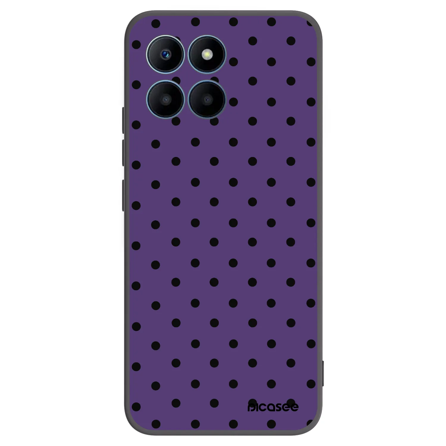 Picasee silikonowe czarne etui na Honor 70 Lite - Flickers 2