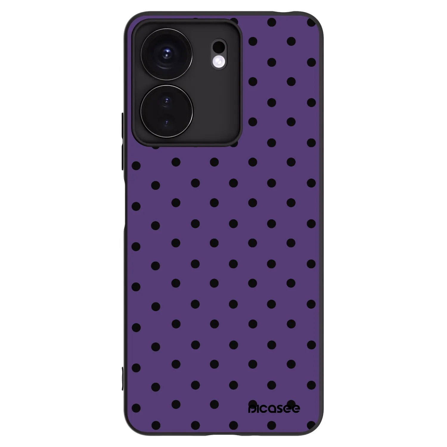 Picasee silikonowe czarne etui na Xiaomi Redmi 13C 4G - Flickers 2