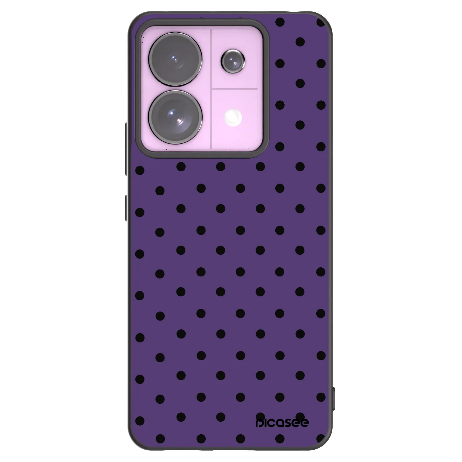 Picasee silikonowe czarne etui na Xiaomi Redmi Note 13 Pro 5G - Flickers 2