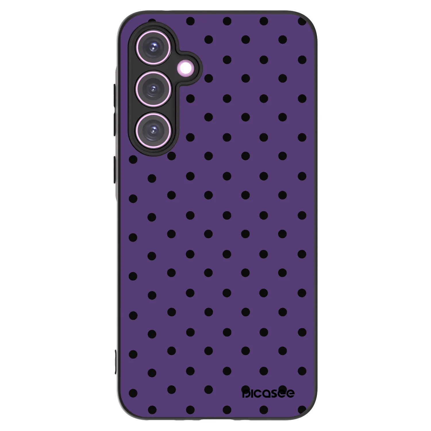 Picasee silikonowe czarne etui na Samsung Galaxy A35 5G A356B - Flickers 2