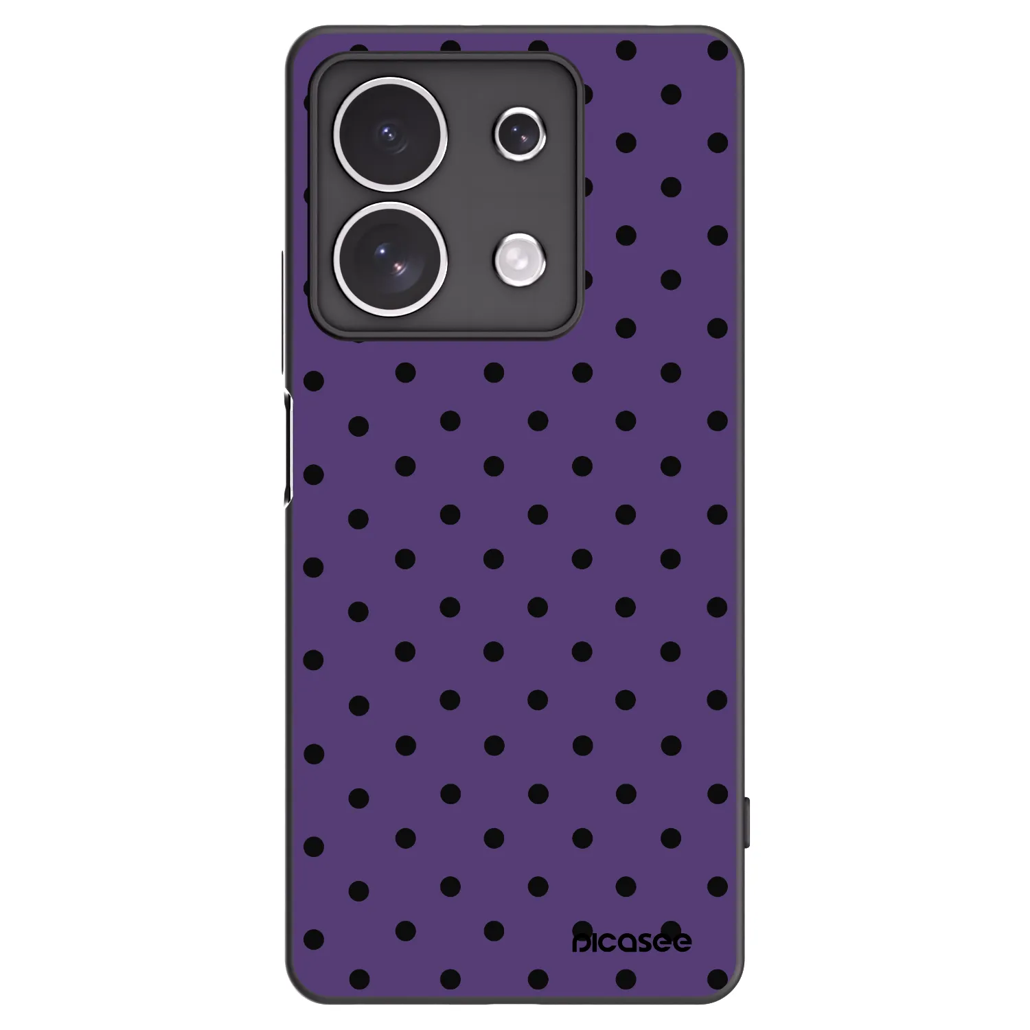 Picasee silikonowe czarne etui na Xiaomi Redmi Note 13 4G - Flickers 2