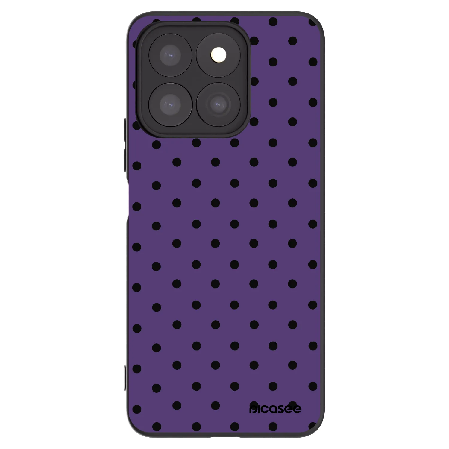 Picasee silikonowe czarne etui na Honor X8b - Flickers 2
