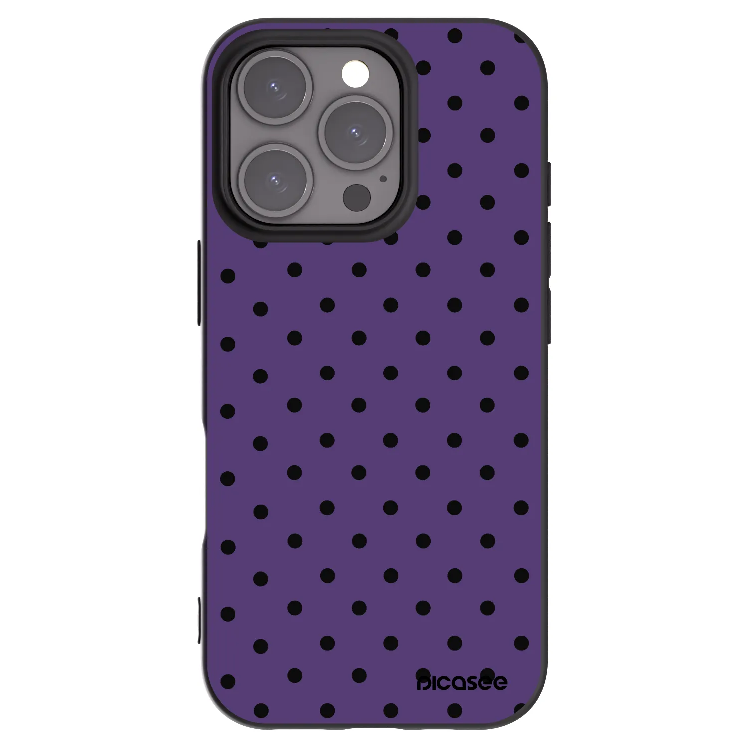 Picasee silikonowe czarne etui na Apple iPhone 16 Pro - Flickers 2