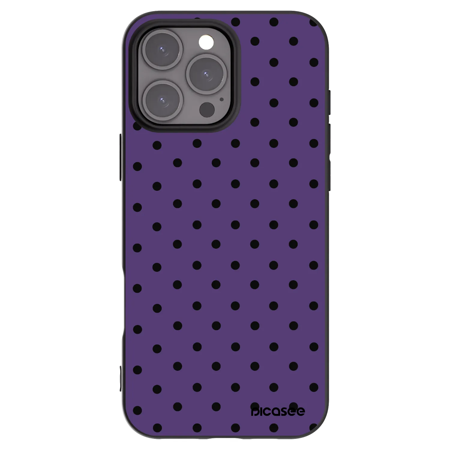 Picasee silikonowe czarne etui na Apple iPhone 16 Pro Max - Flickers 2