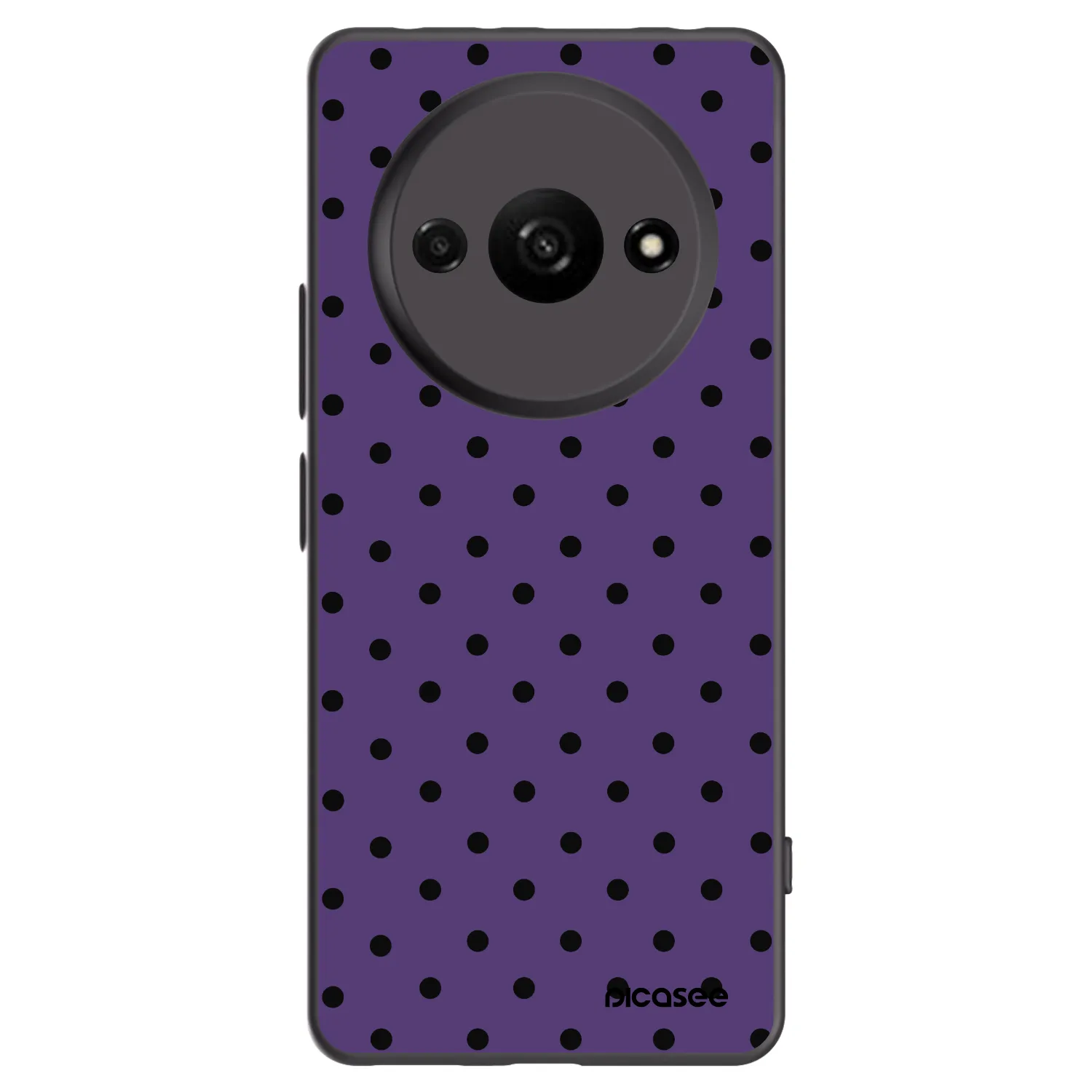 Picasee silikonowe czarne etui na Xiaomi Redmi A3 - Flickers 2