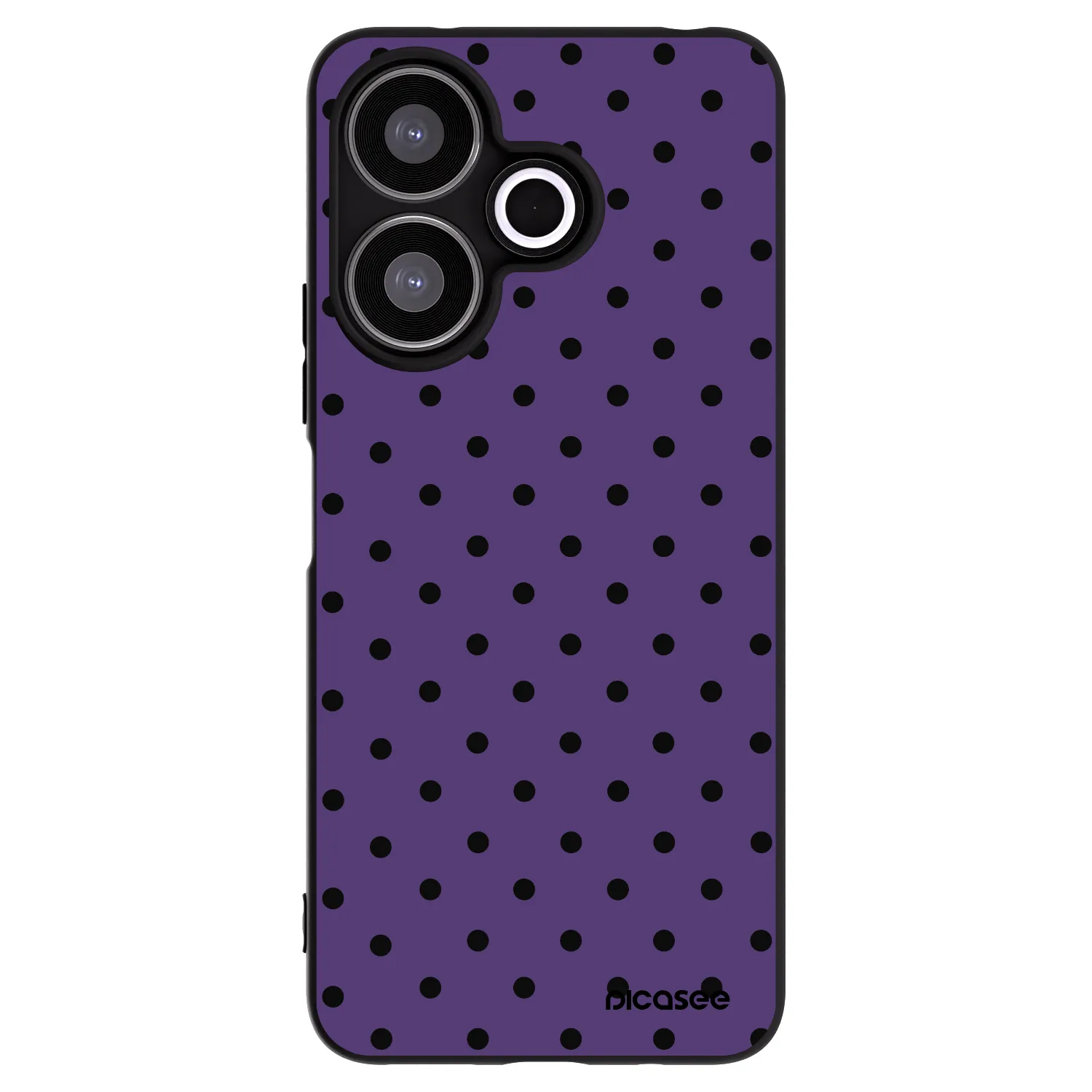 Picasee silikonowe czarne etui na Xiaomi Redmi 13 4G - Flickers 2