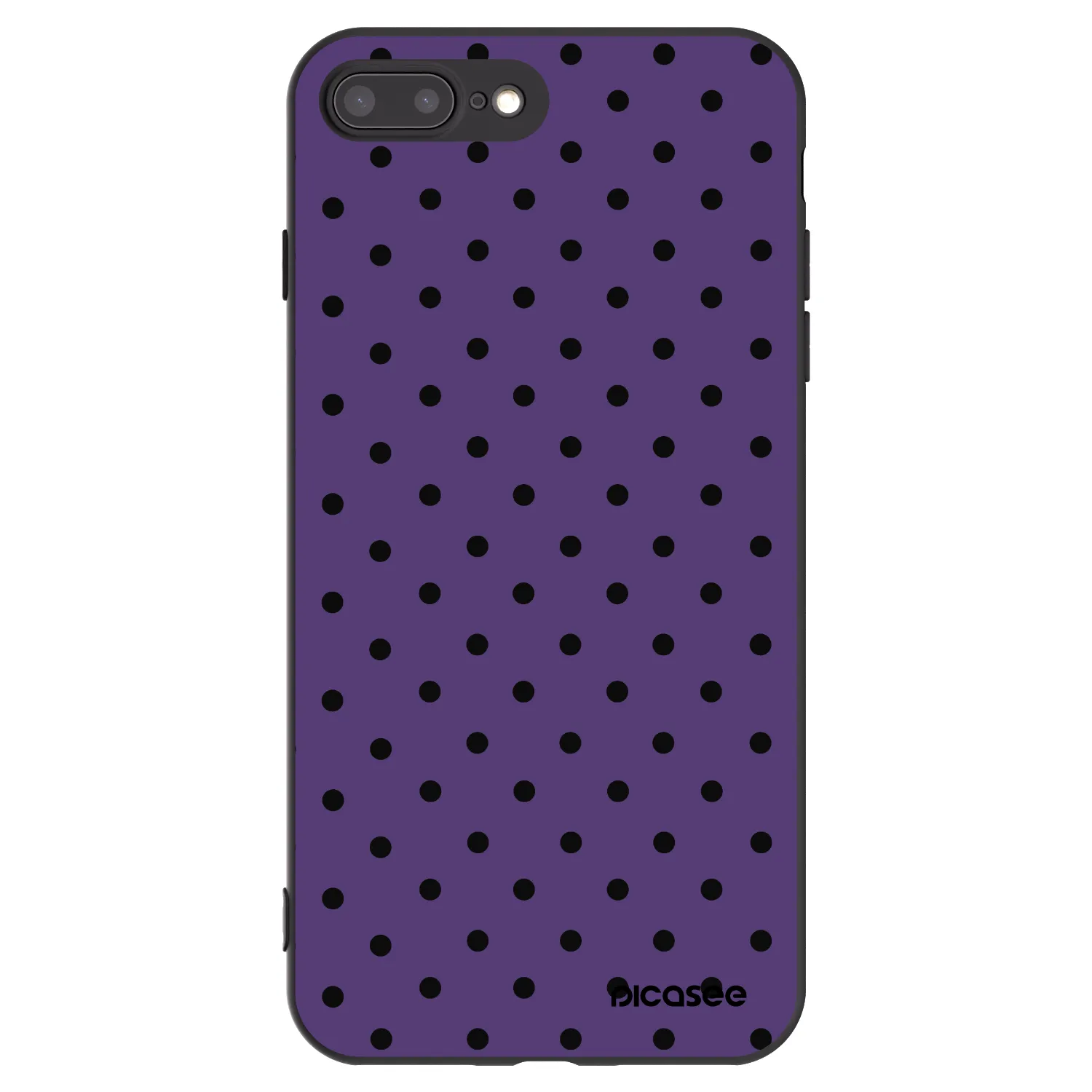 Picasee silikonowe czarne etui na Apple iPhone 7 Plus - Flickers 2