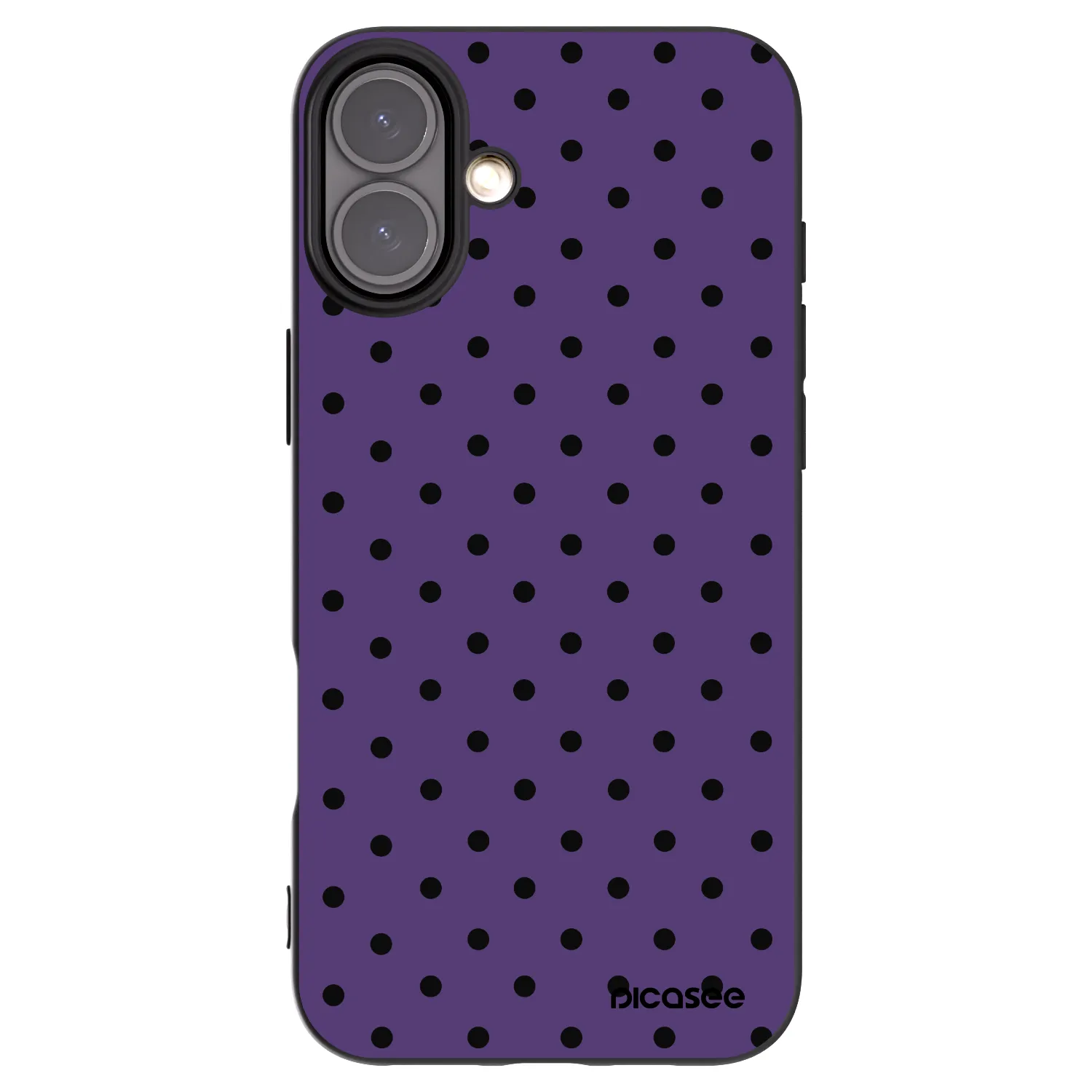 Picasee silikonowe czarne etui na Apple iPhone 16 Plus - Flickers 2