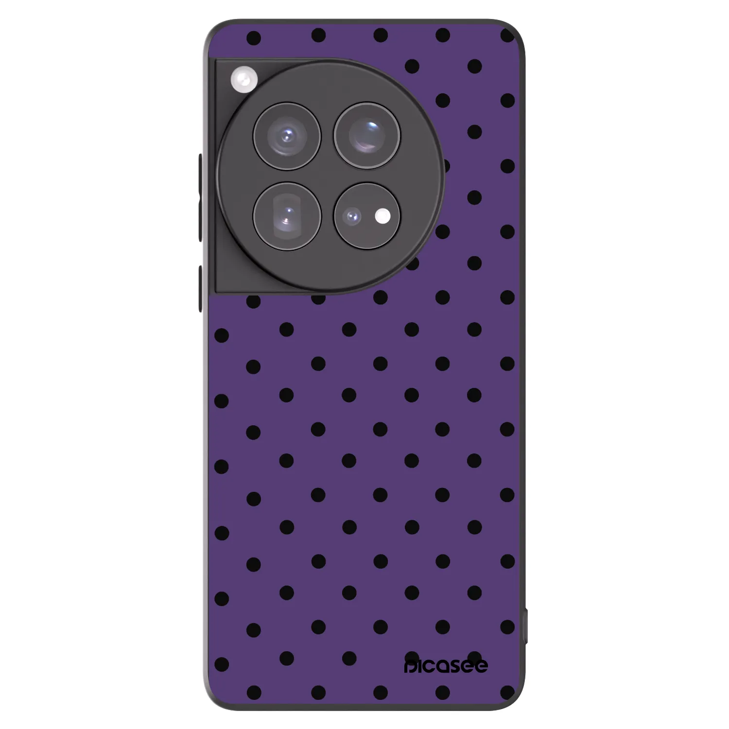 Picasee silikonowe czarne etui na OnePlus 12 5G - Flickers 2