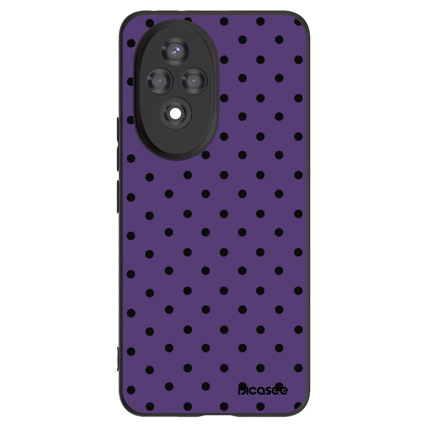 Picasee silikonowe czarne etui na Honor 200 Pro 5G - Flickers 2