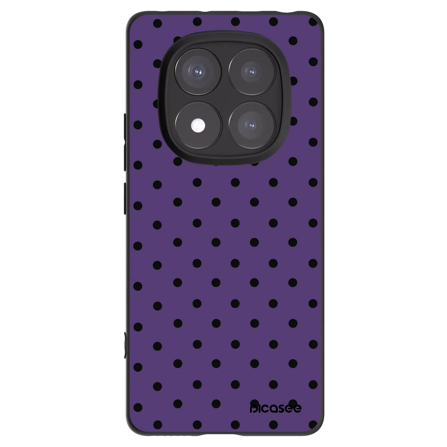Picasee silikonowe czarne etui na Xiaomi Redmi Note 14 Pro+ 5G - Flickers 2