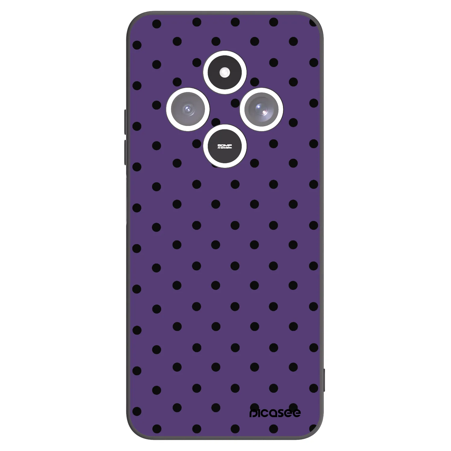Picasee silikonowe czarne etui na Xiaomi Redmi 14C - Flickers 2