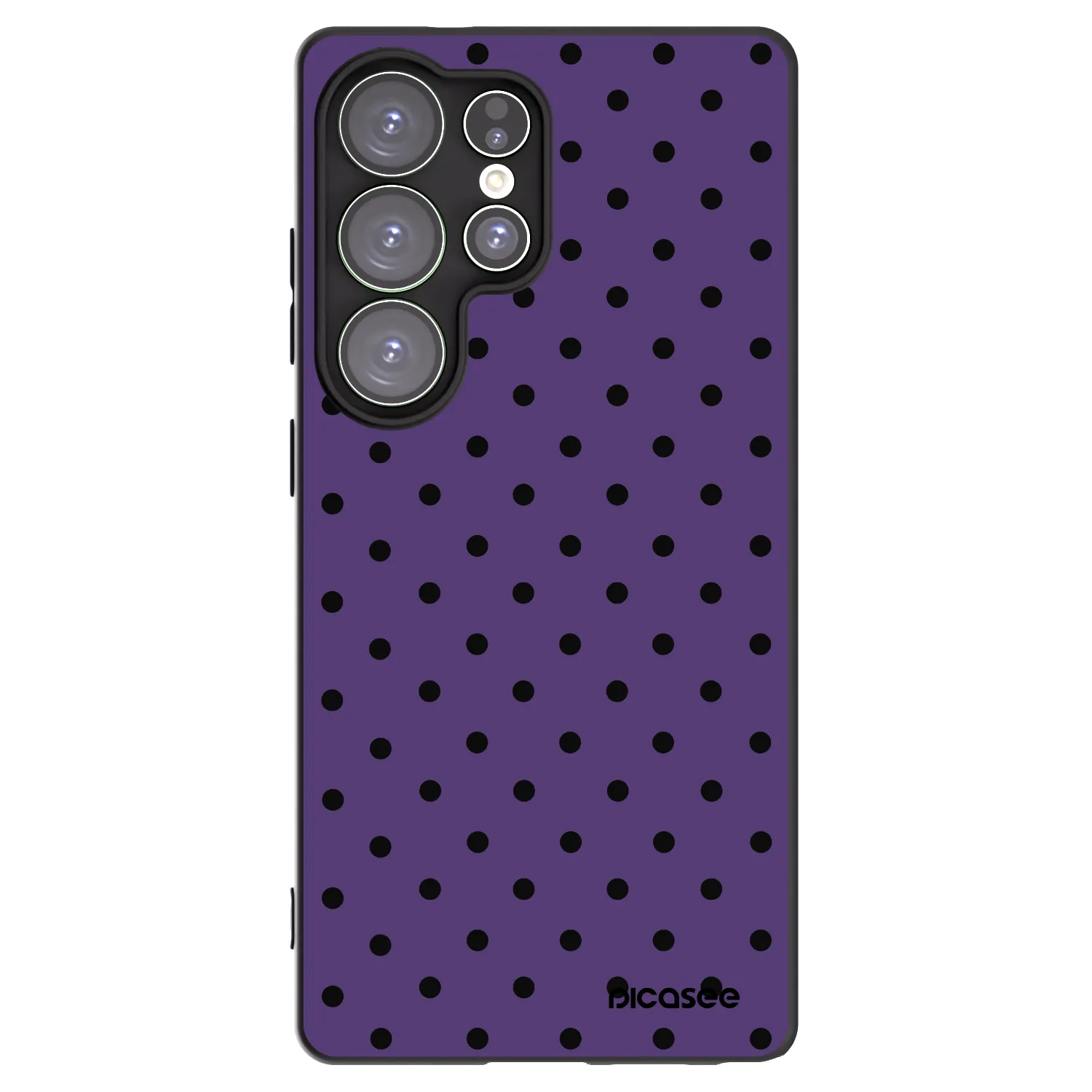 Picasee silikonowe czarne etui na Samsung Galaxy S25 Ultra 5G - Flickers 2