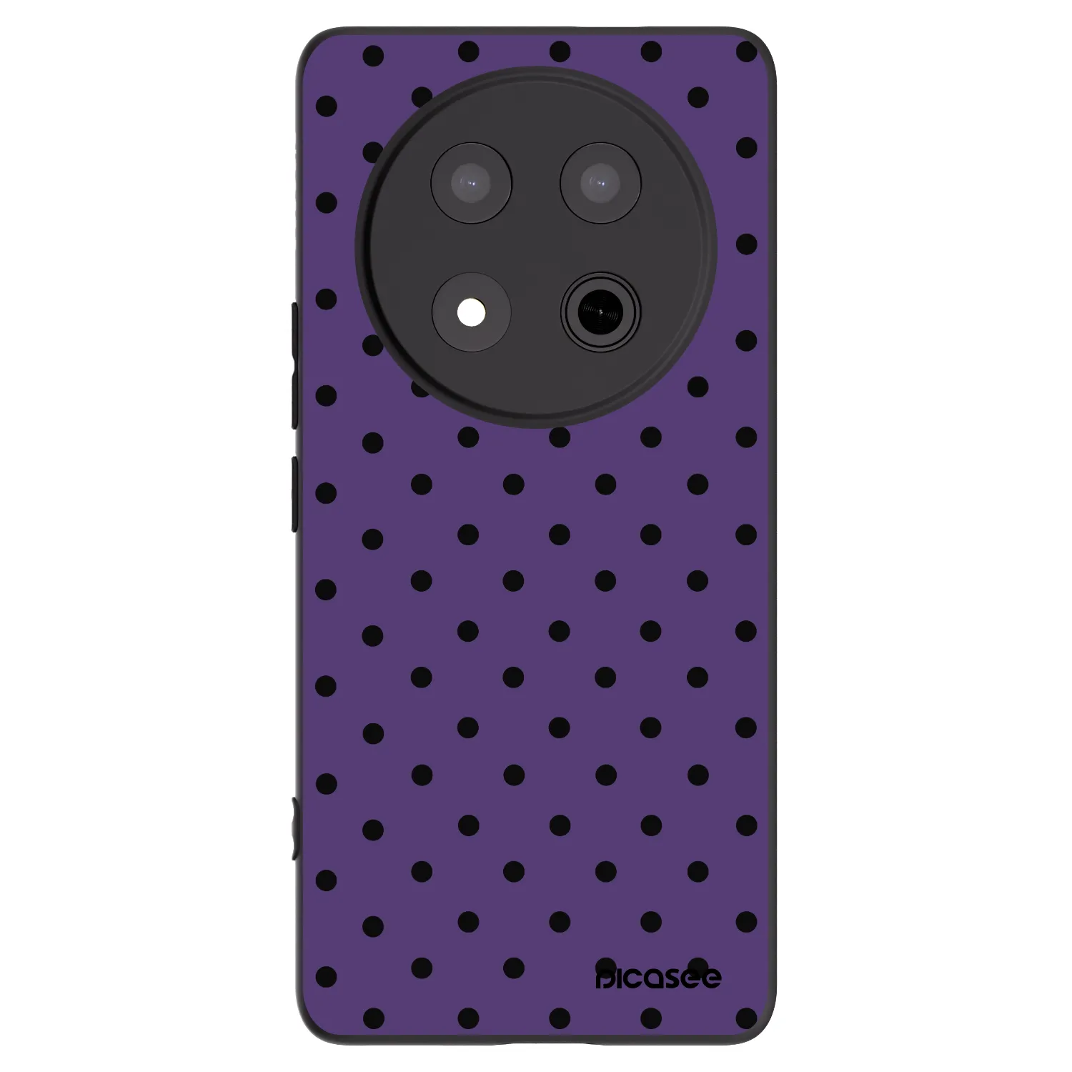 Picasee silikonowe czarne etui na Honor Magic7 Lite 5G - Flickers 2