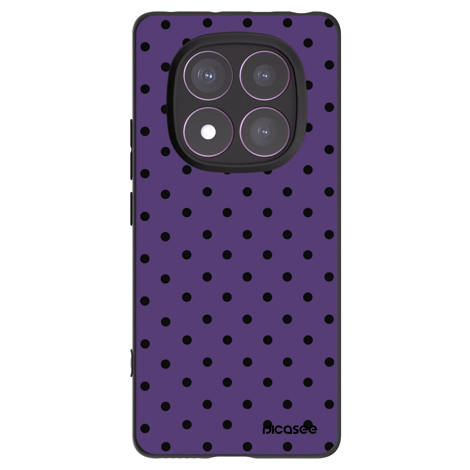 Picasee silikonowe czarne etui na Xiaomi Redmi Note 14 Pro 4G - Flickers 2