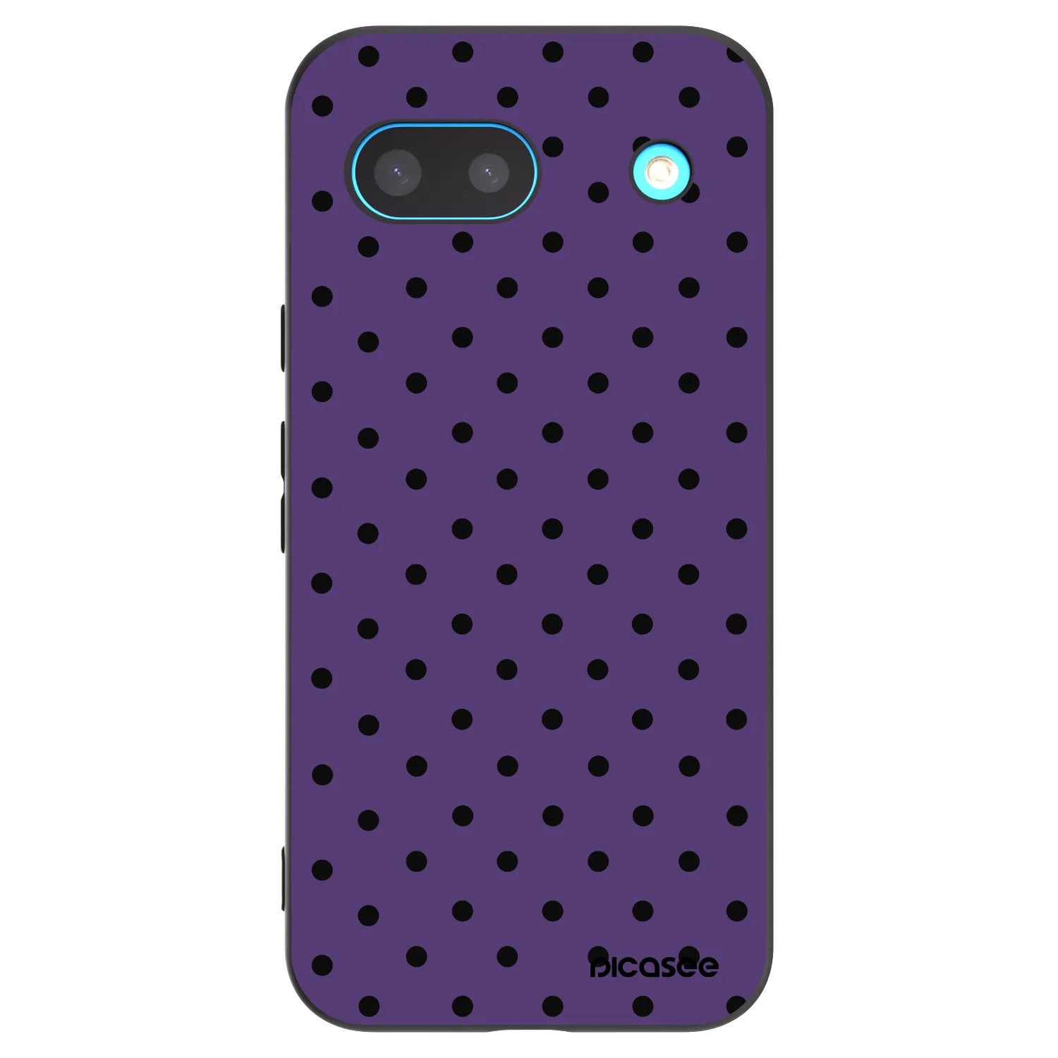 Picasee silikonowe czarne etui na Google Pixel 8a - Flickers 2